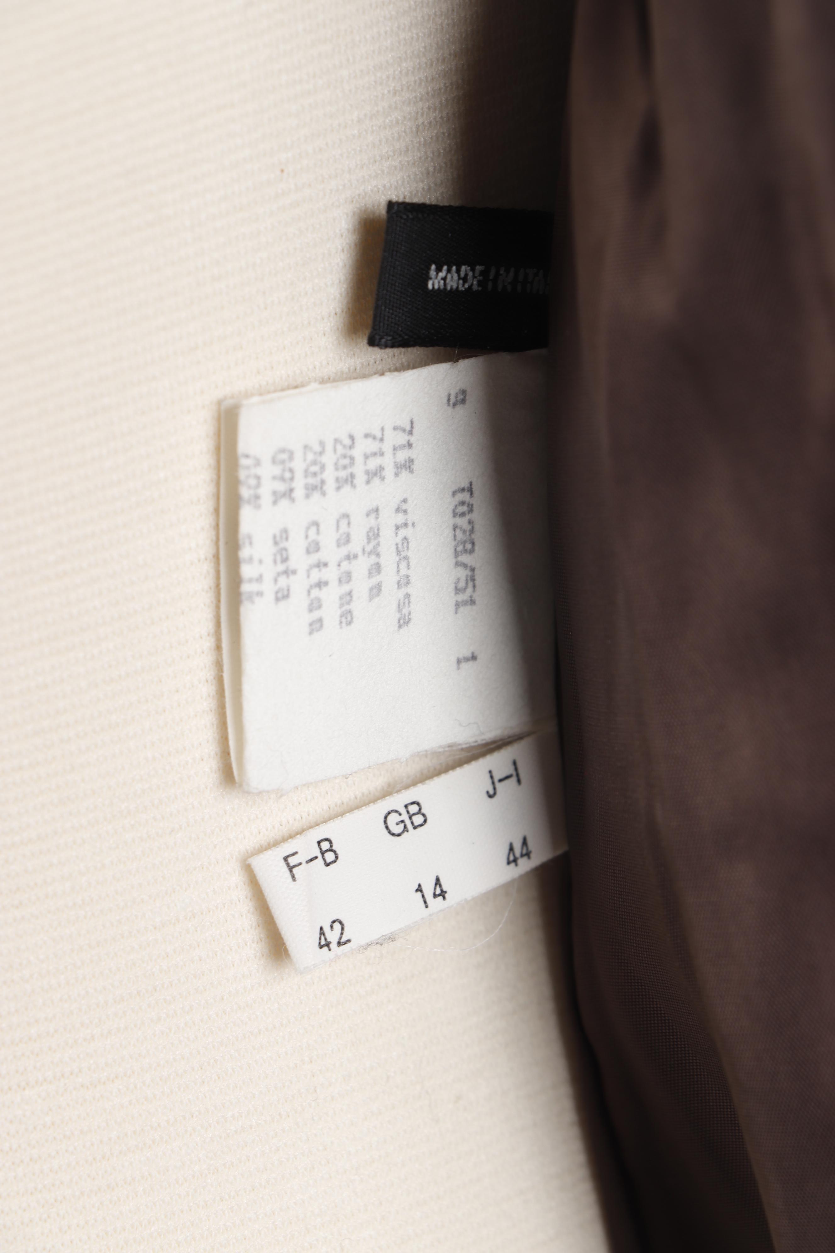 Women's Richard Tyler Collection Dark Brown Velvet Wrap Jacket