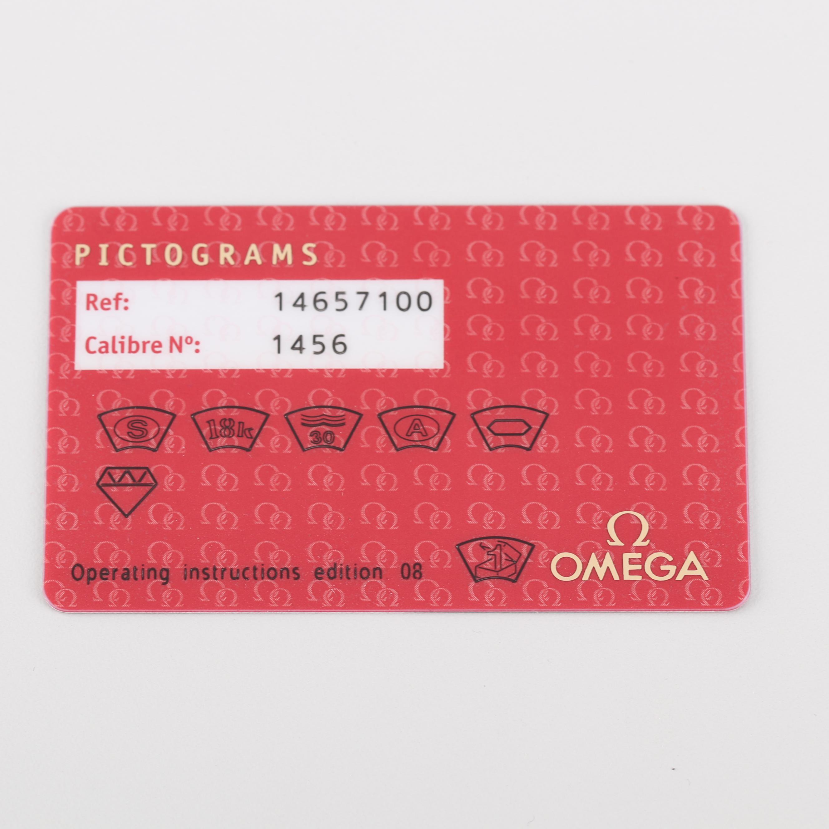 Omega Constellation 18K White Gold Diamond Bezel Stainless Steel Watch