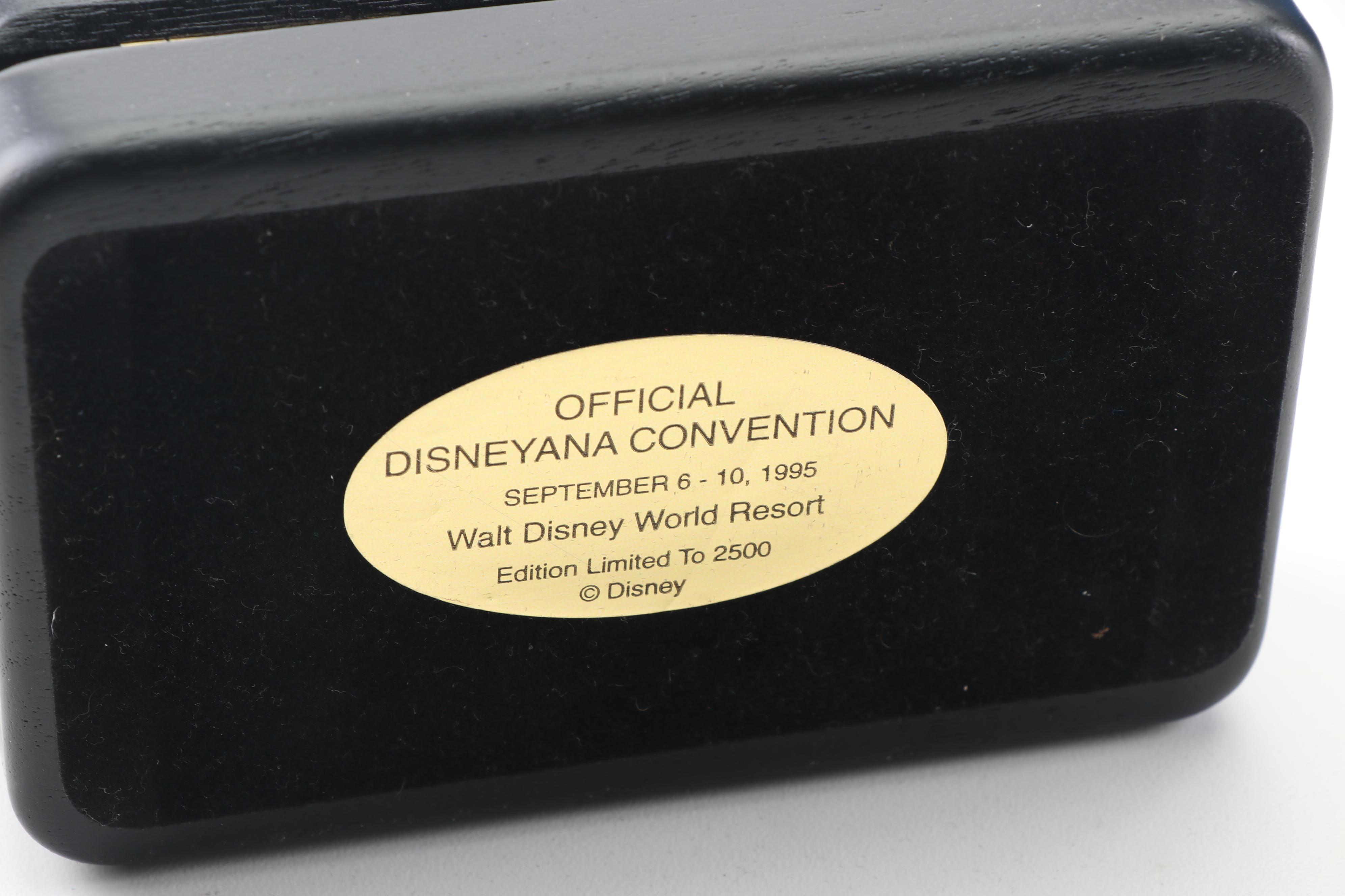 Mickey Mouse Memorabilia Including 1995 "Everybody Neat and Pretty" Music Box