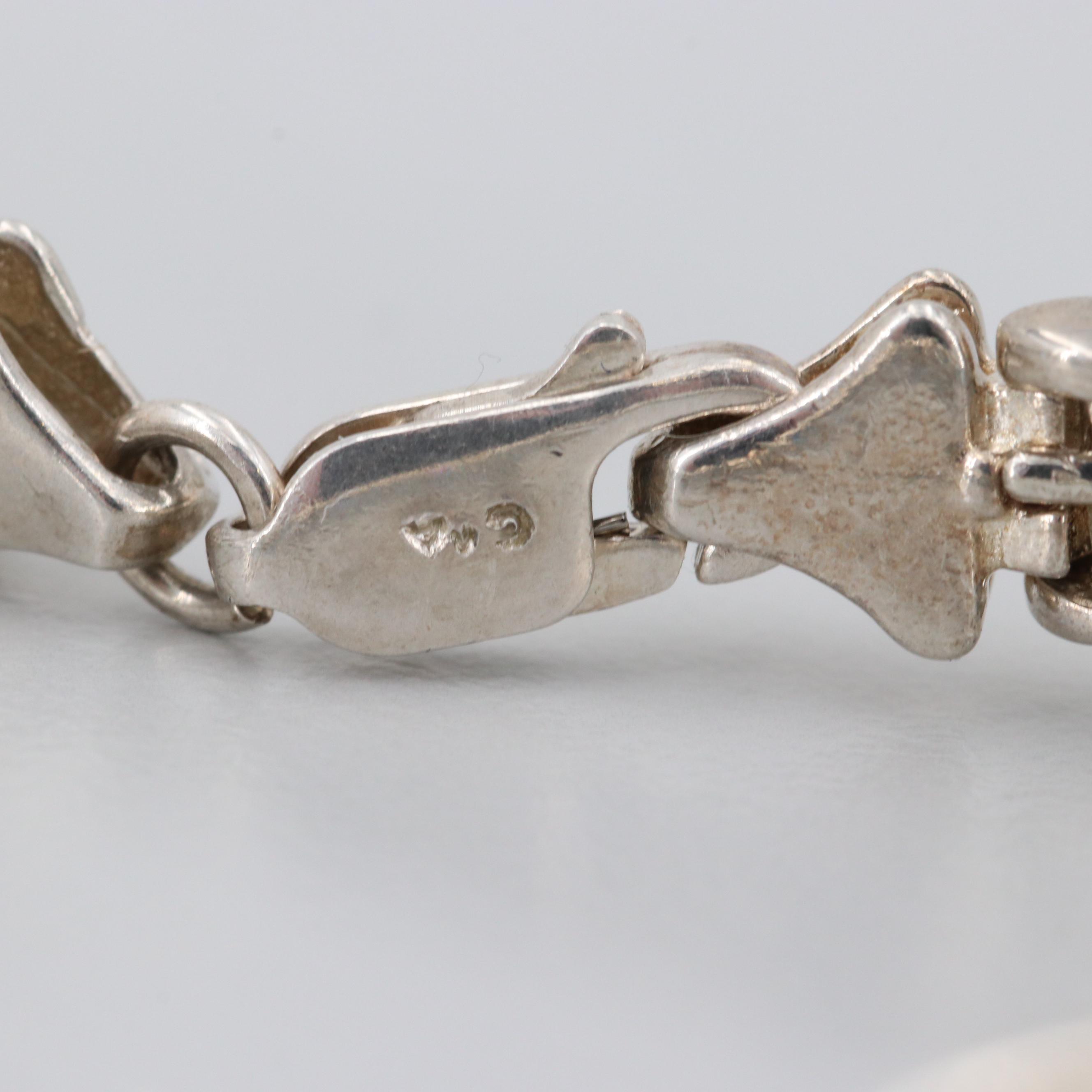 Sterling Silver Blue Topaz Bracelet