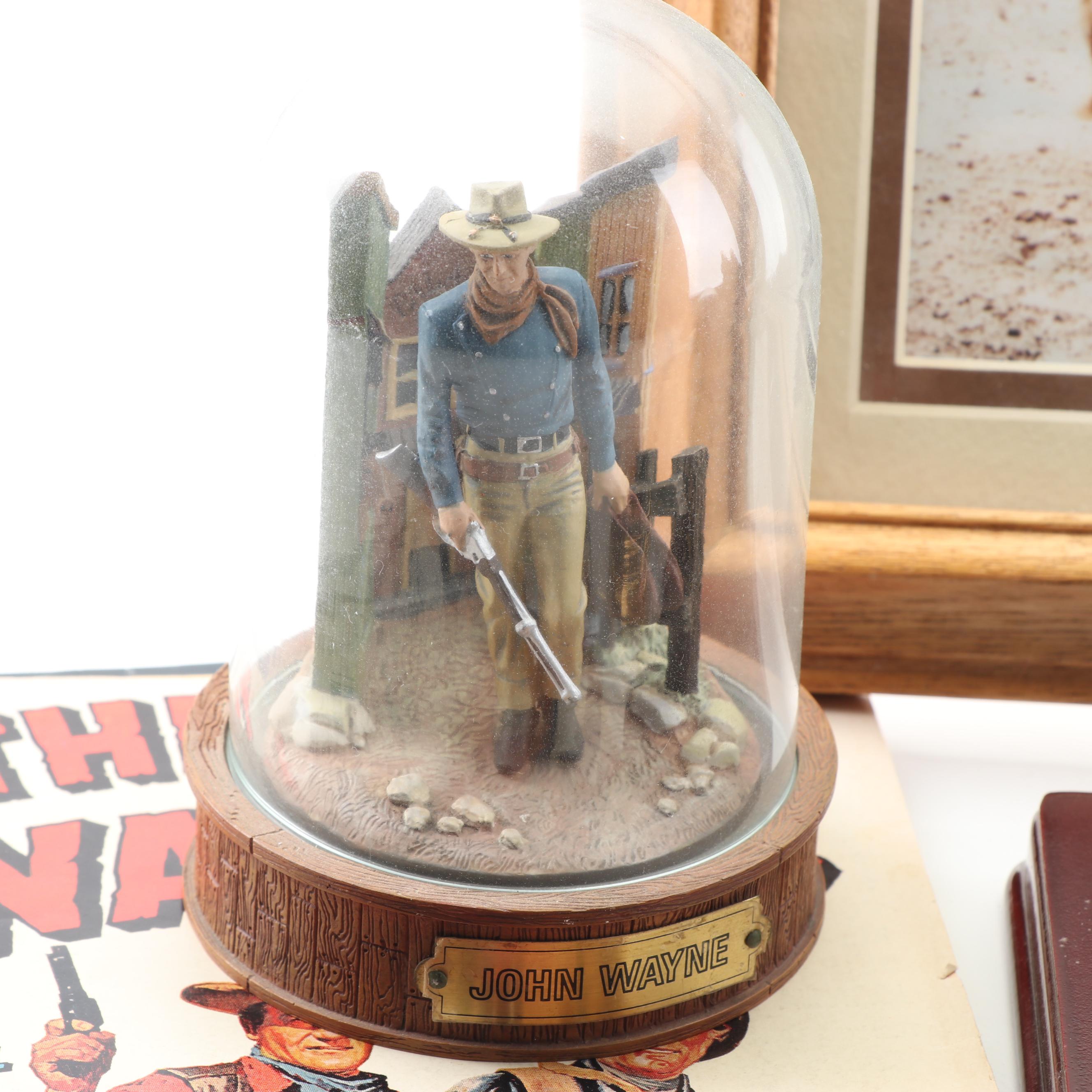 John Wayne Memorabilia including Golden Edition Medal