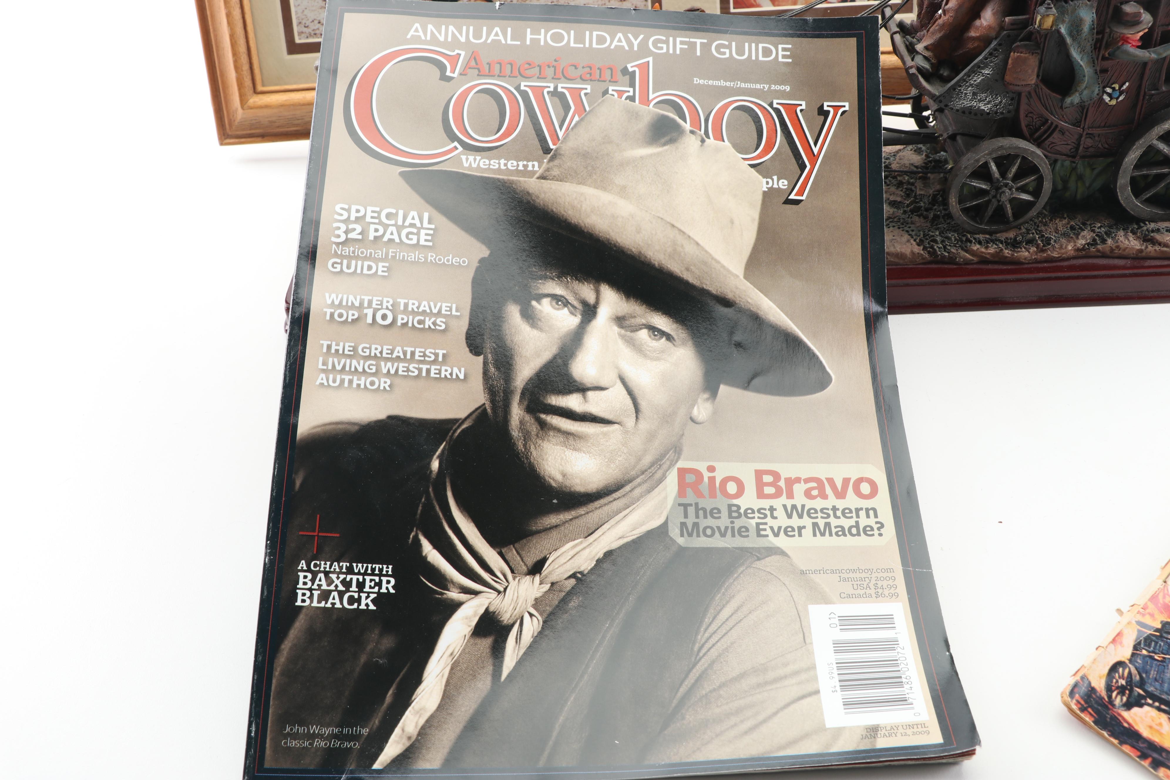 John Wayne Memorabilia including Golden Edition Medal