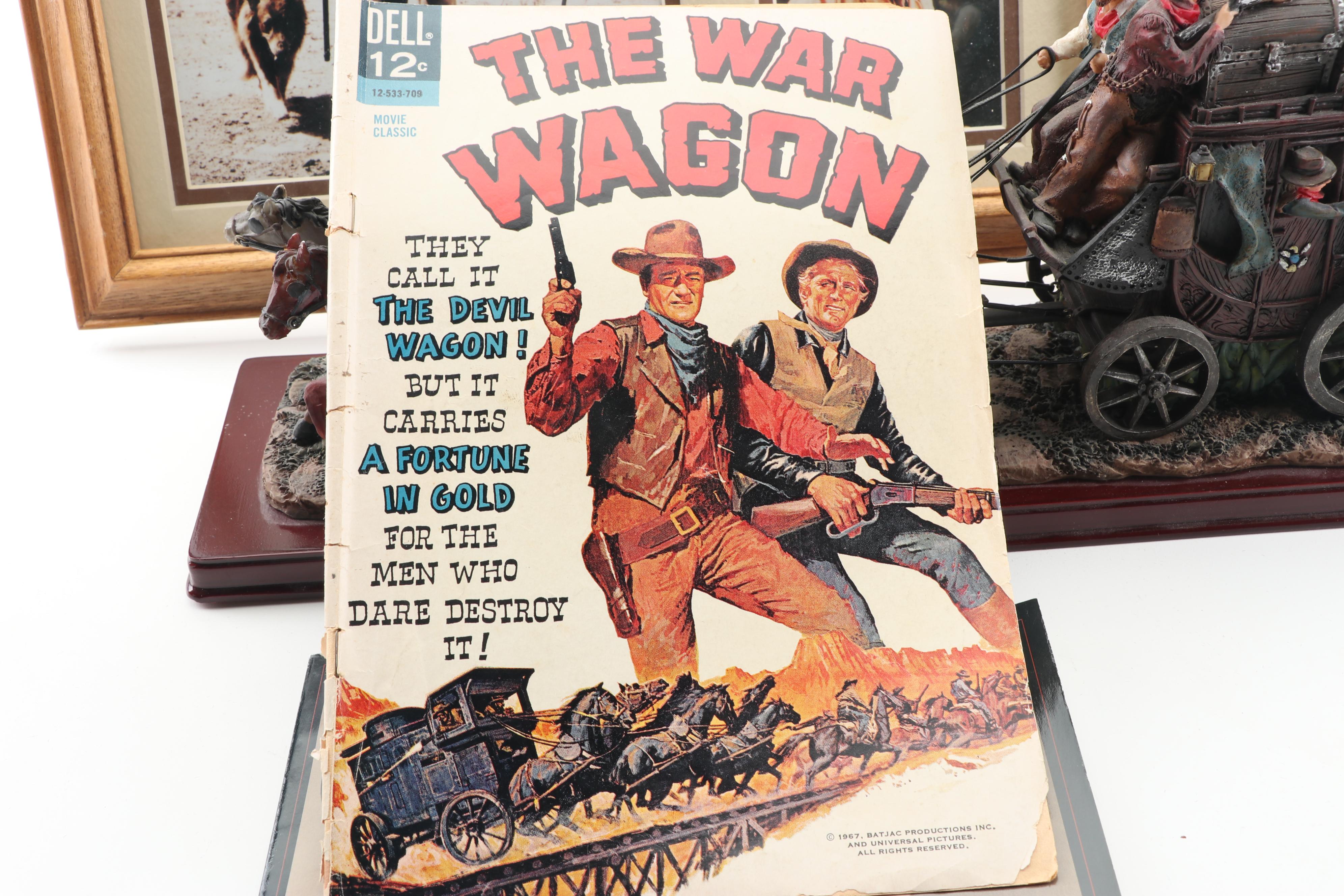 John Wayne Memorabilia including Golden Edition Medal