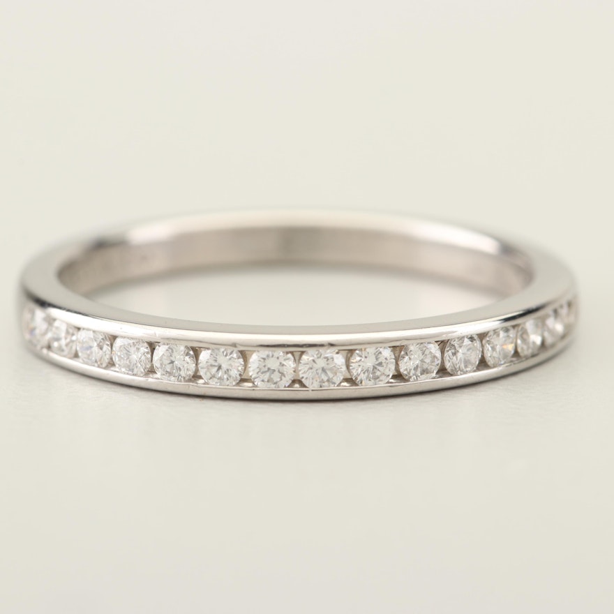 Tiffany & Co. Platinum Diamond Band