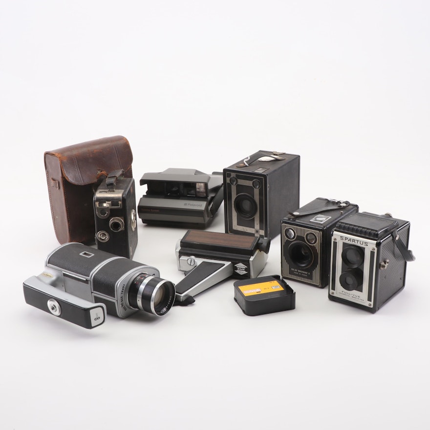 Kodak Brownie, Spartus and Other Still and Video Film Cameras
