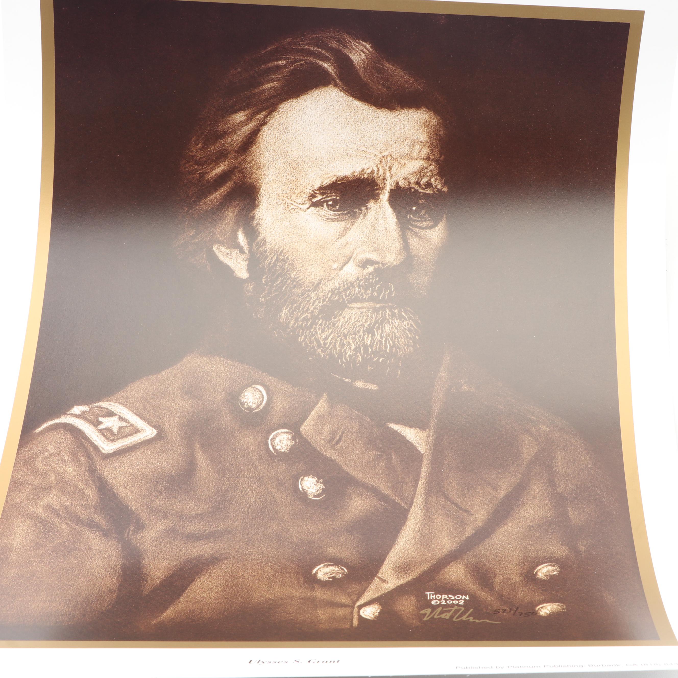 Mike Thorson Offset Lithographs of Union Civil War Generals