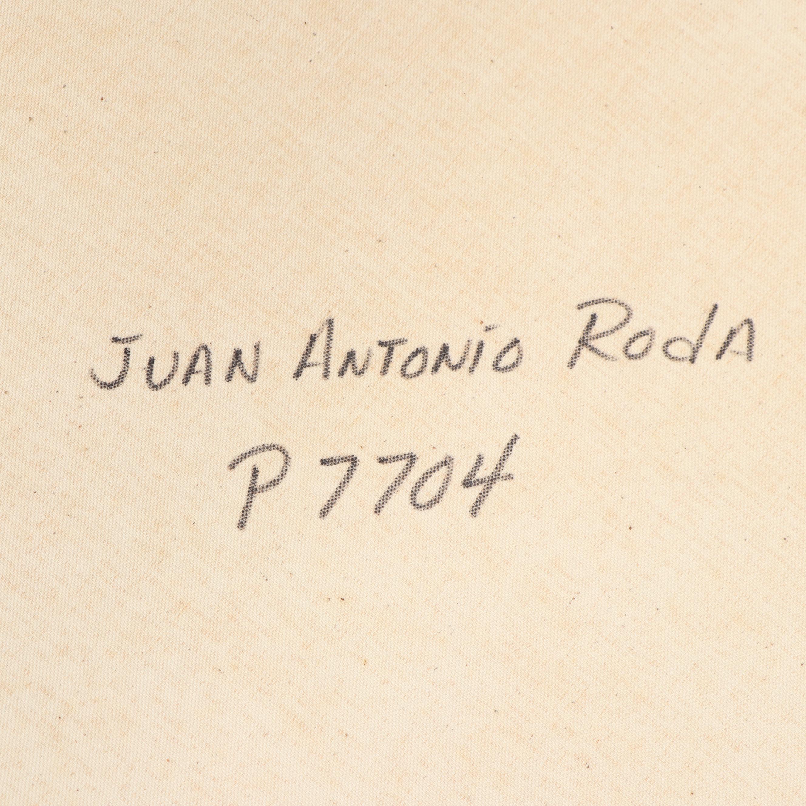 Juan Antonio Roda Cubist Nude Acrylic Painting