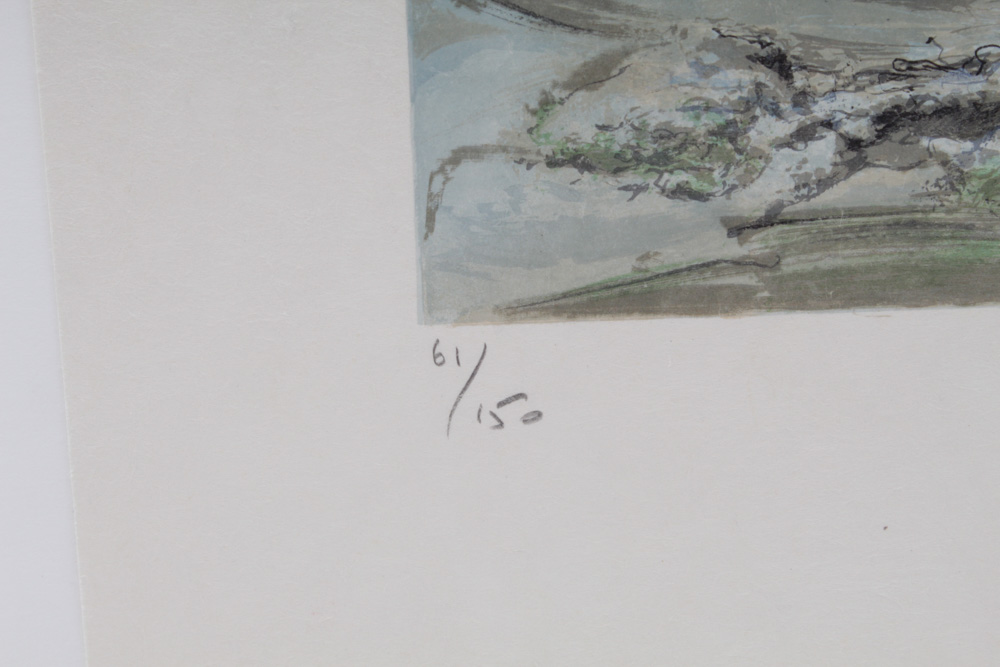 Georges LaPorte Lithograph "Duo Breton"