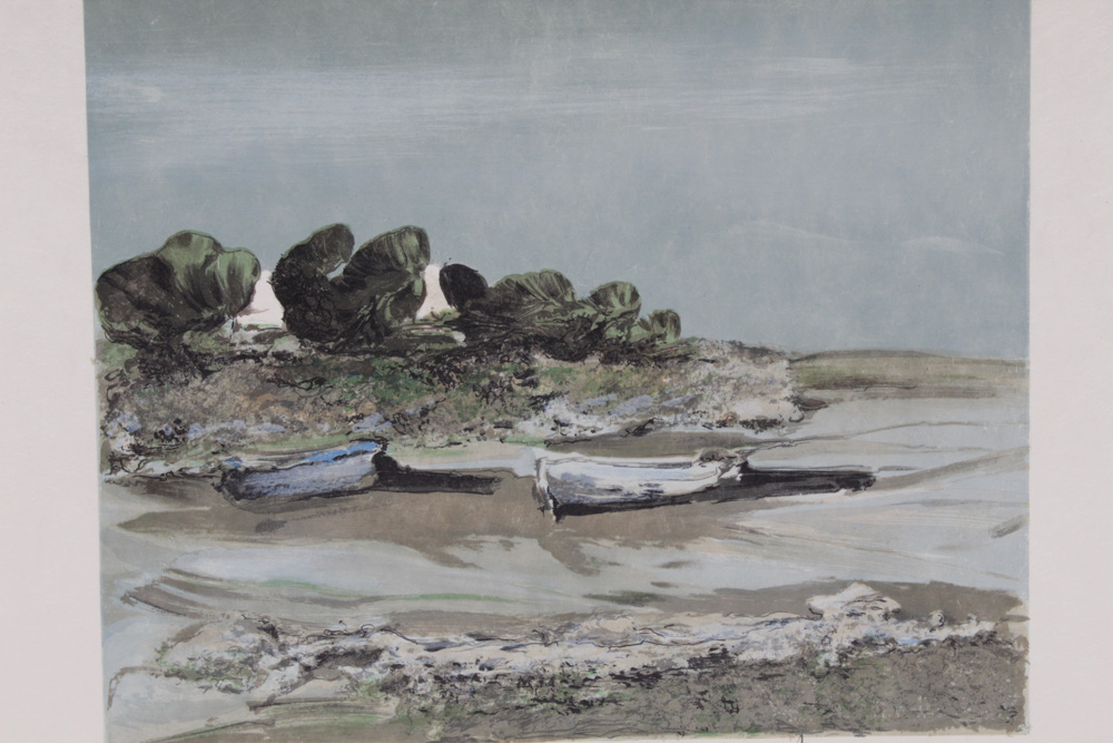 Georges LaPorte Lithograph "Duo Breton"