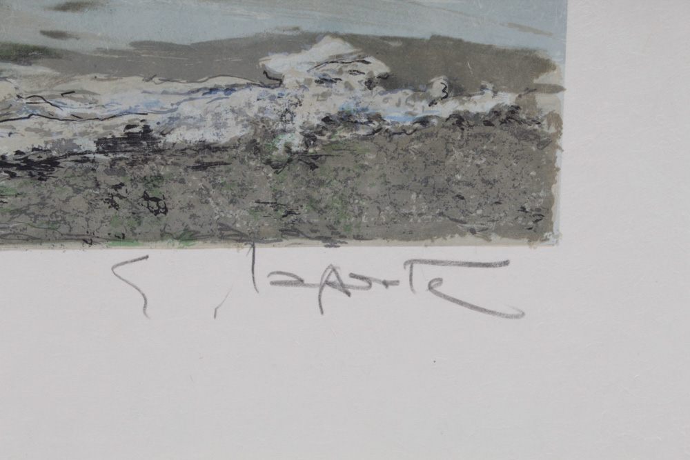 Georges LaPorte Lithograph "Duo Breton"