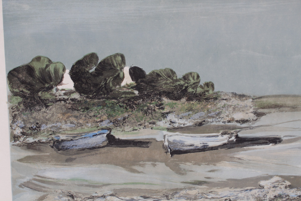 Georges LaPorte Lithograph "Duo Breton"