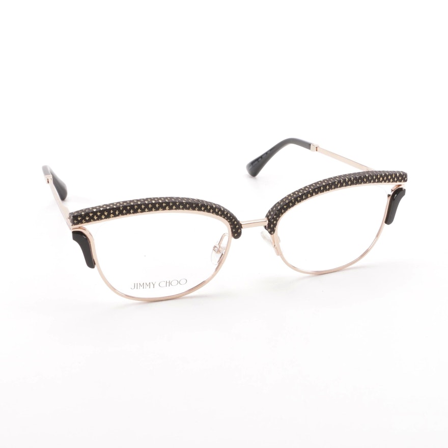 Jimmy Choo JC169 PSW Cat Eye Style Browline Eyeglasses