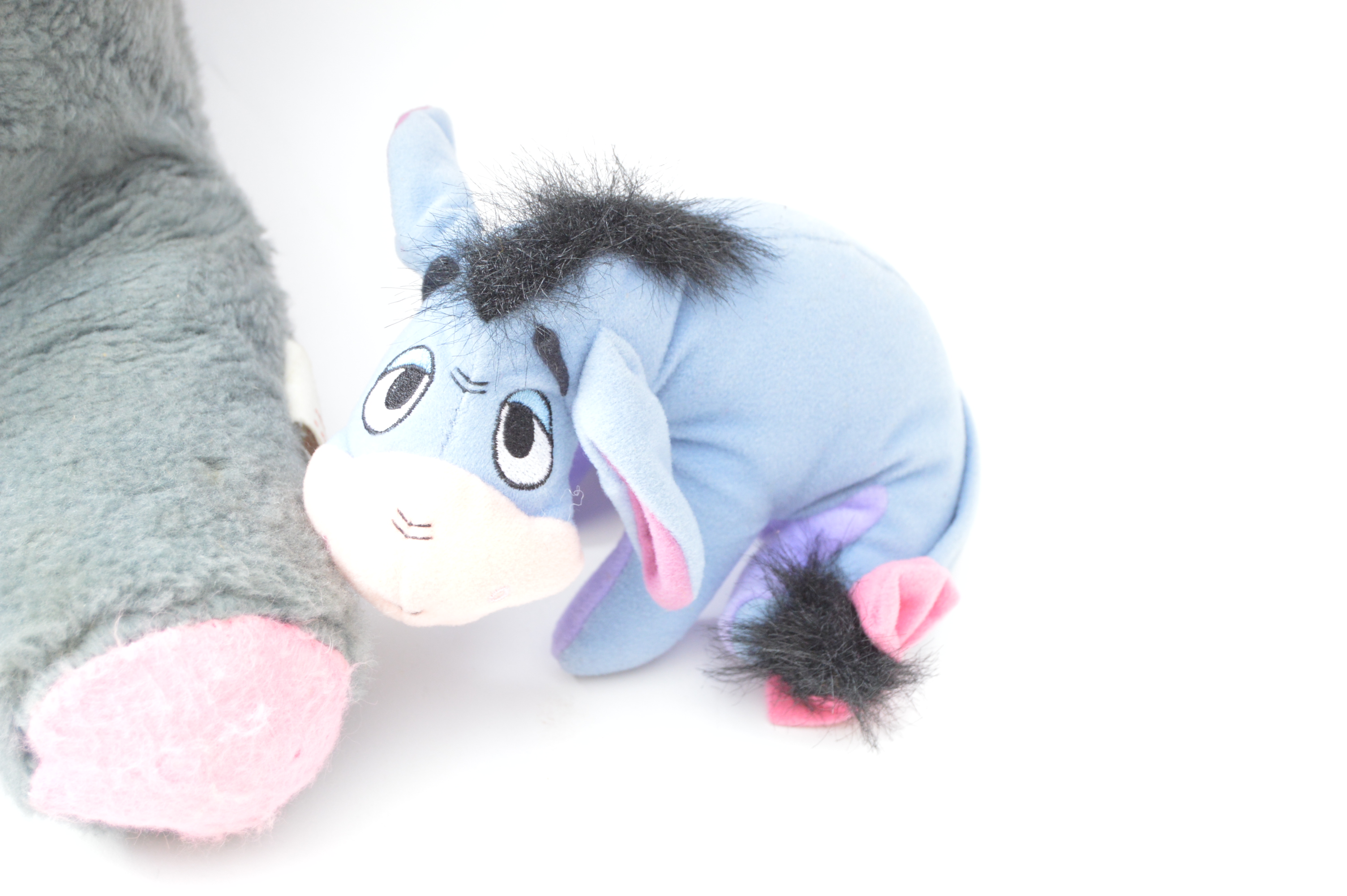 Retro Walt Disney Stuffed Dumbo and Eeyore Toys