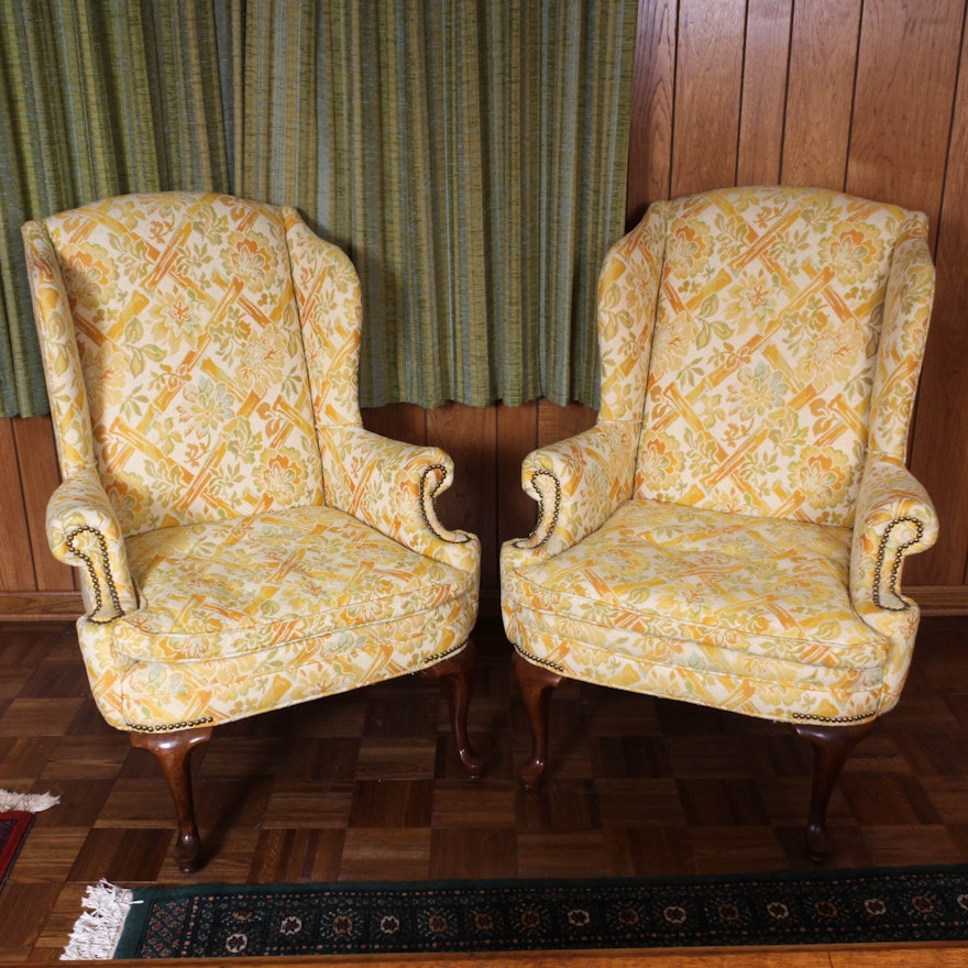 Century Furniture Vintage Wingback Chairs