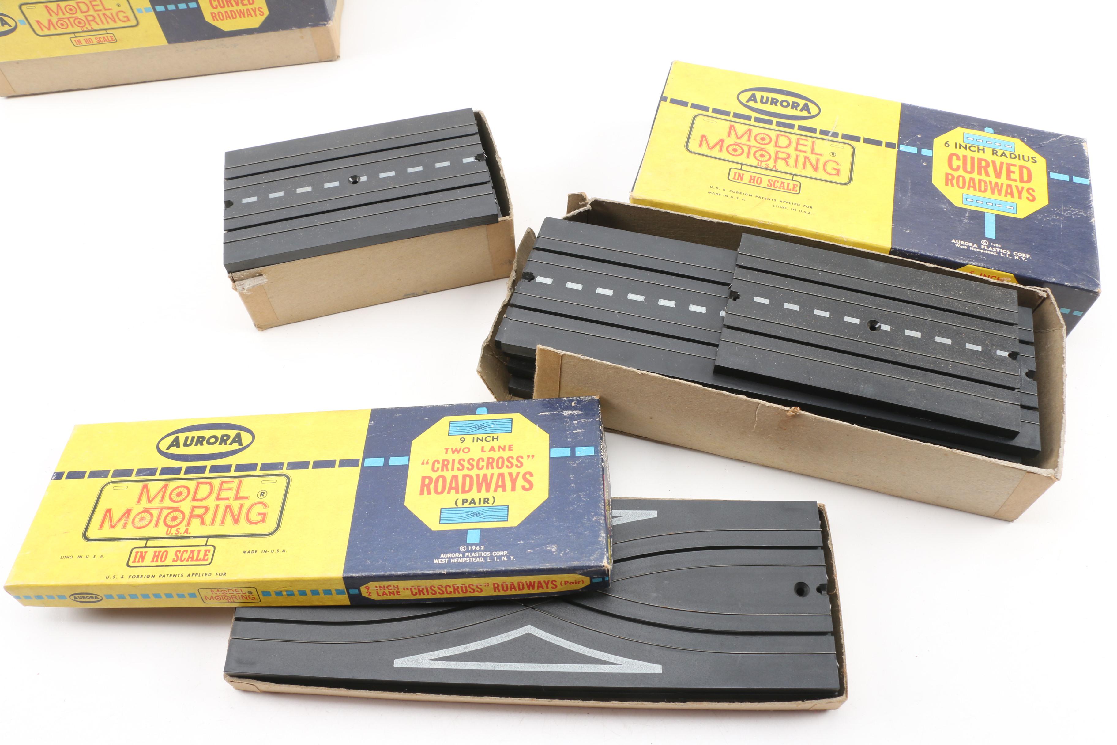 Aurora Model Motoring HO Scale Roadways and Accessories, 1960s