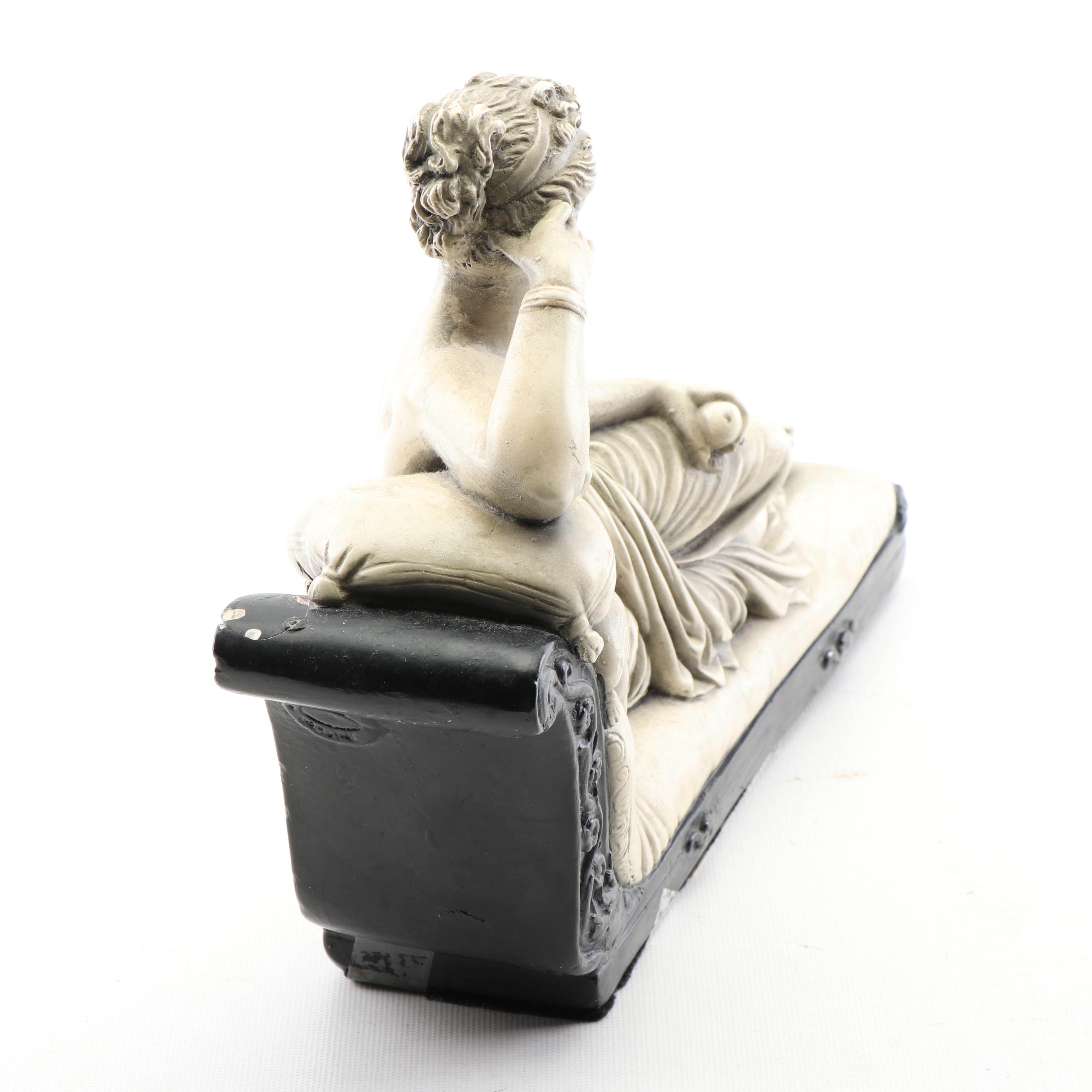 Replica Sculpture after Antonio Canova "Paulina Borghese as Venus Victrix"