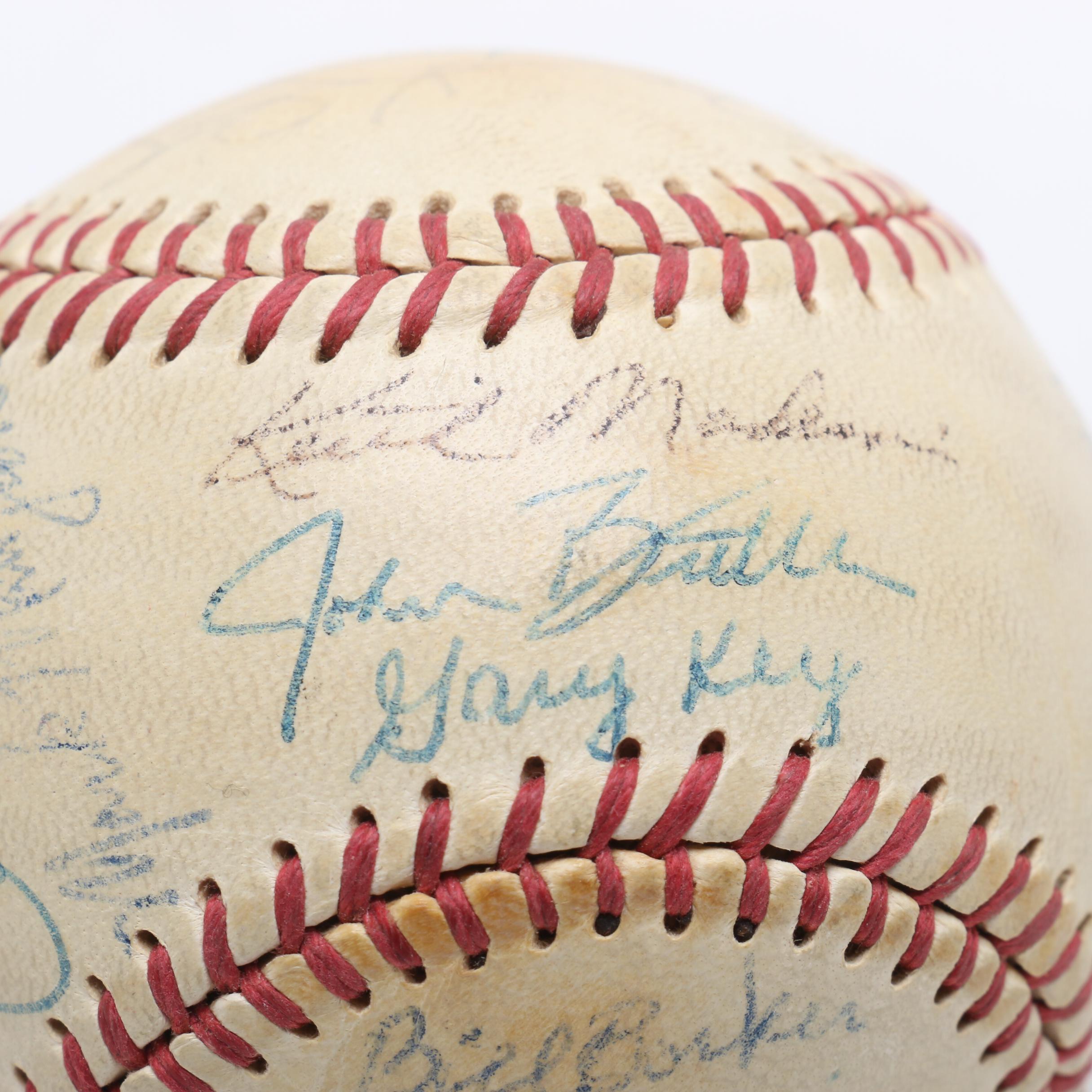 1980s Kentucky Signed Baseball