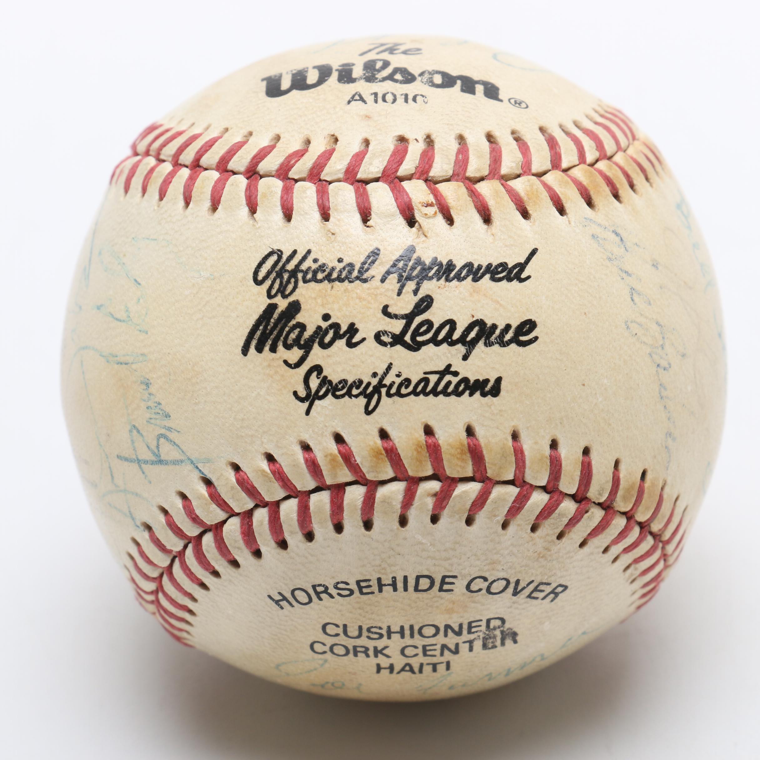 1980s Kentucky Signed Baseball