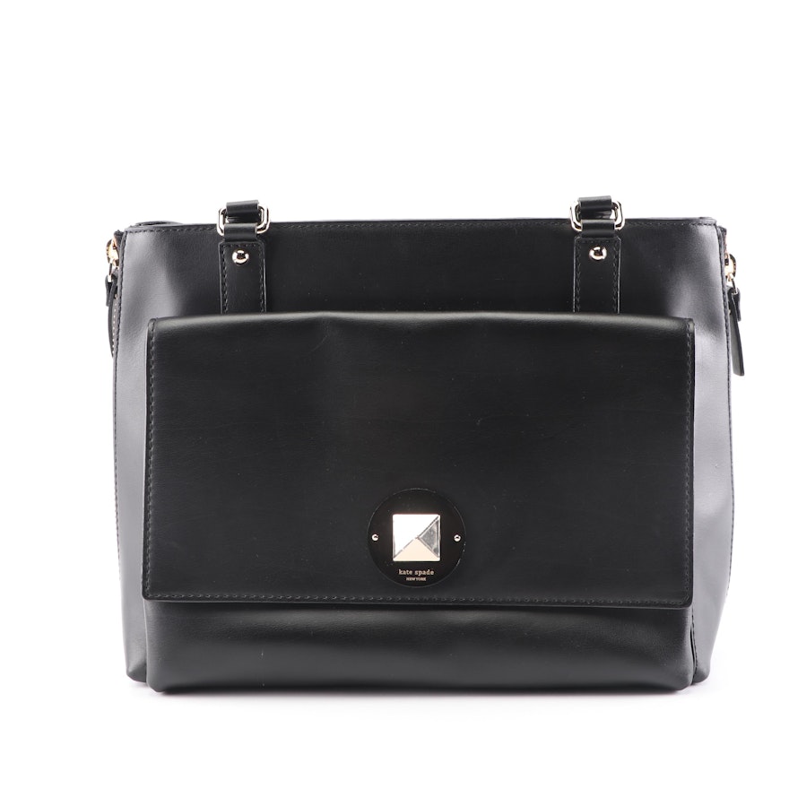 Kate Spade New York Black Leather Shoulder Bag