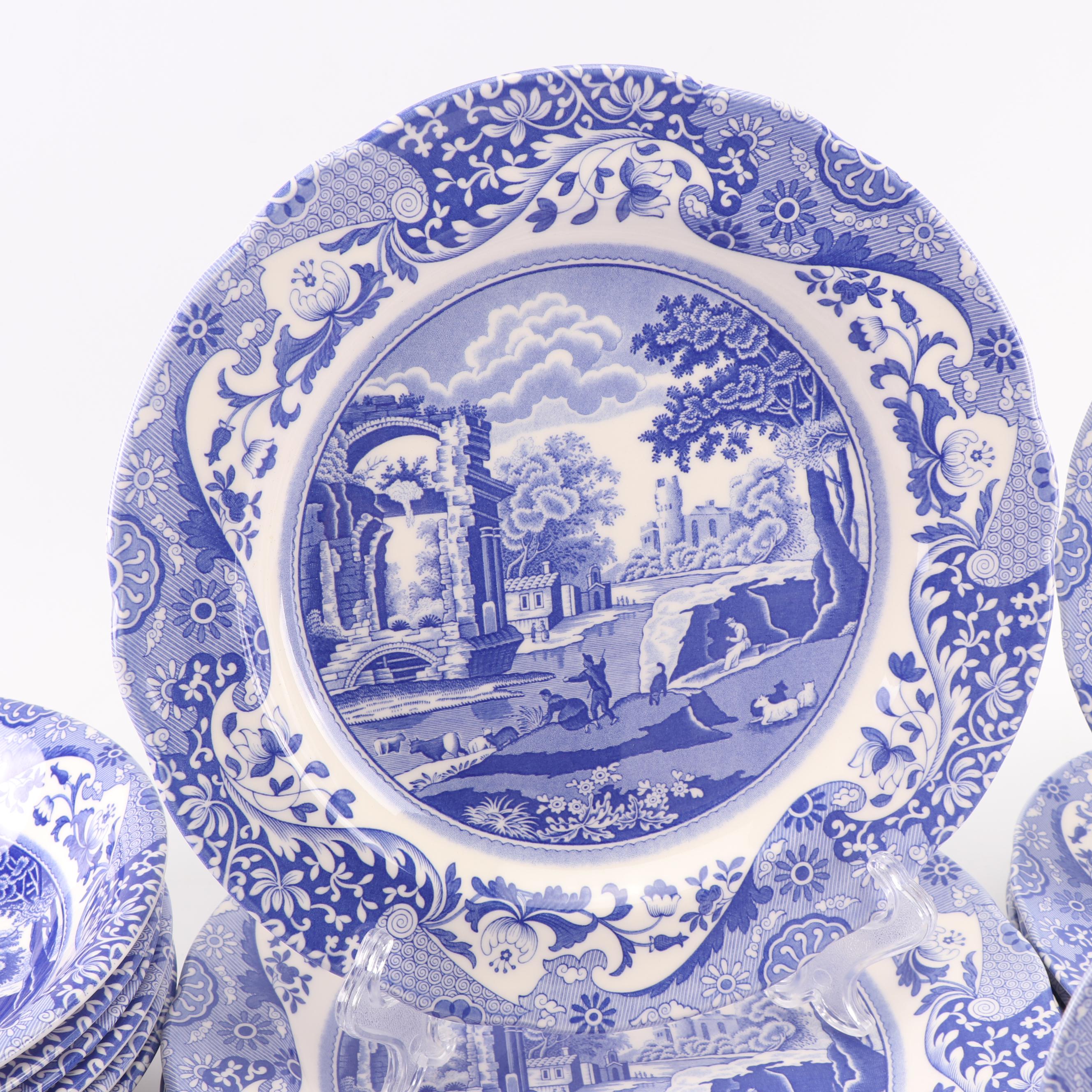 Spode "Blue Italian" Transfer-Printed Dinnerware