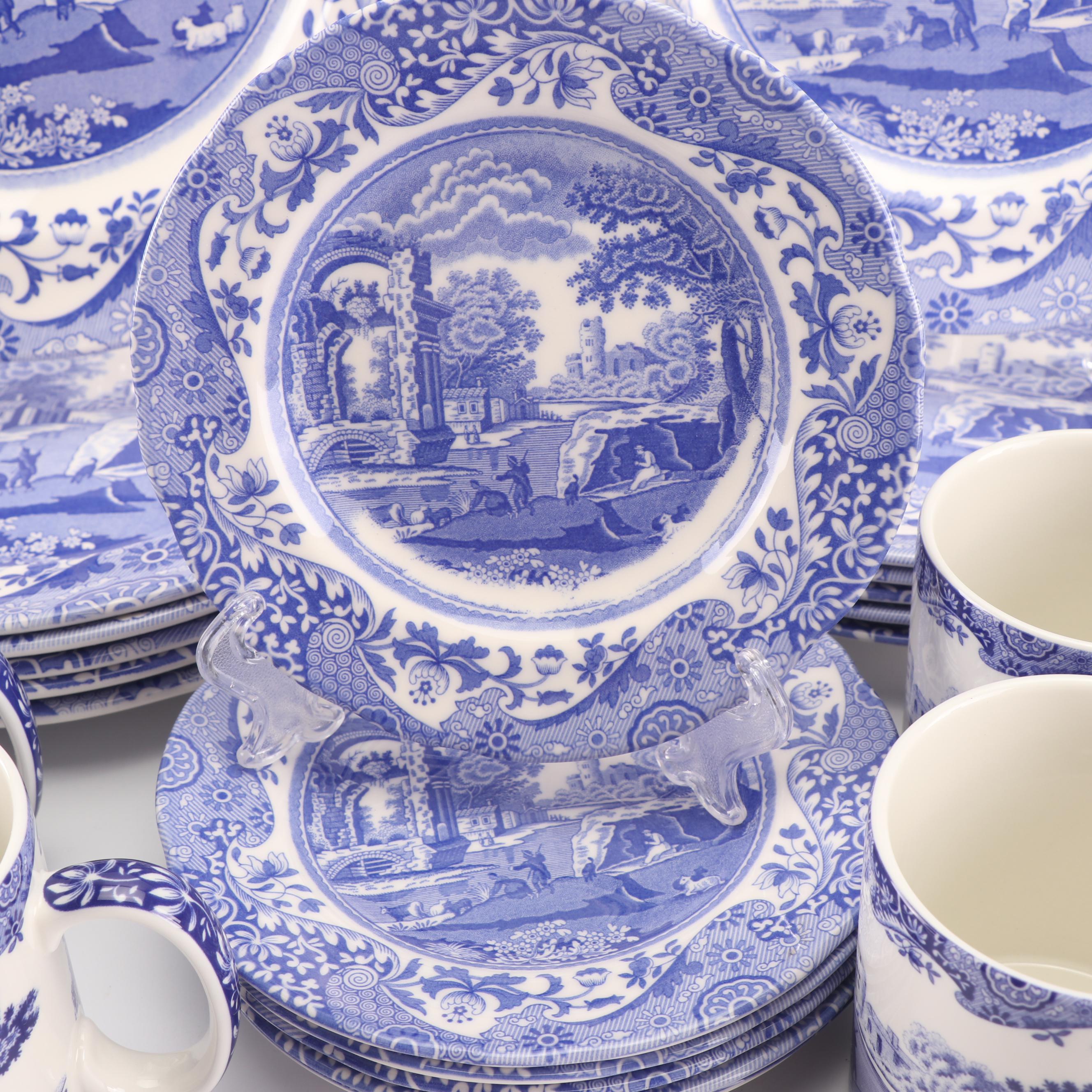 Spode "Blue Italian" Transfer-Printed Dinnerware