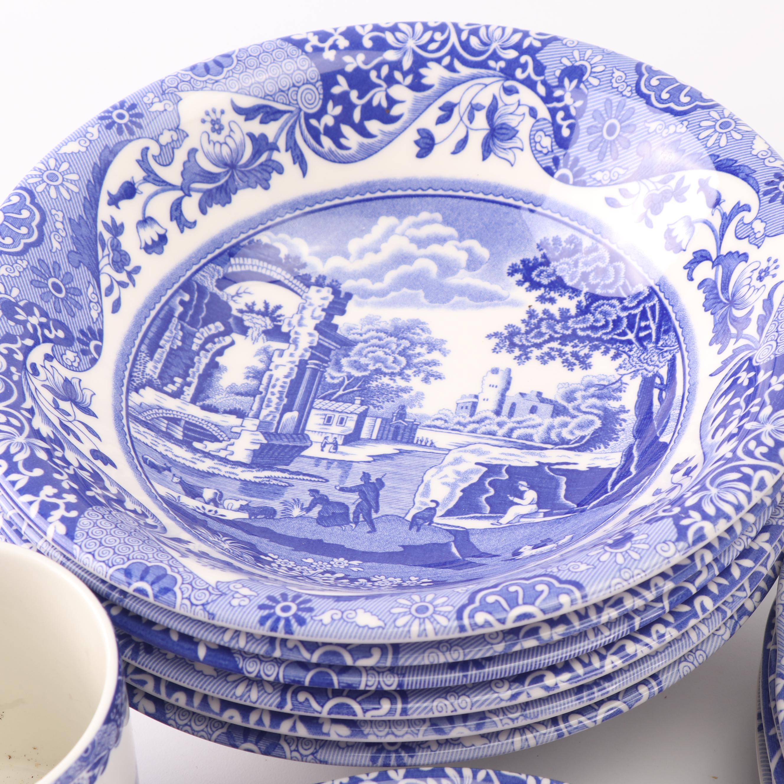 Spode "Blue Italian" Transfer-Printed Dinnerware