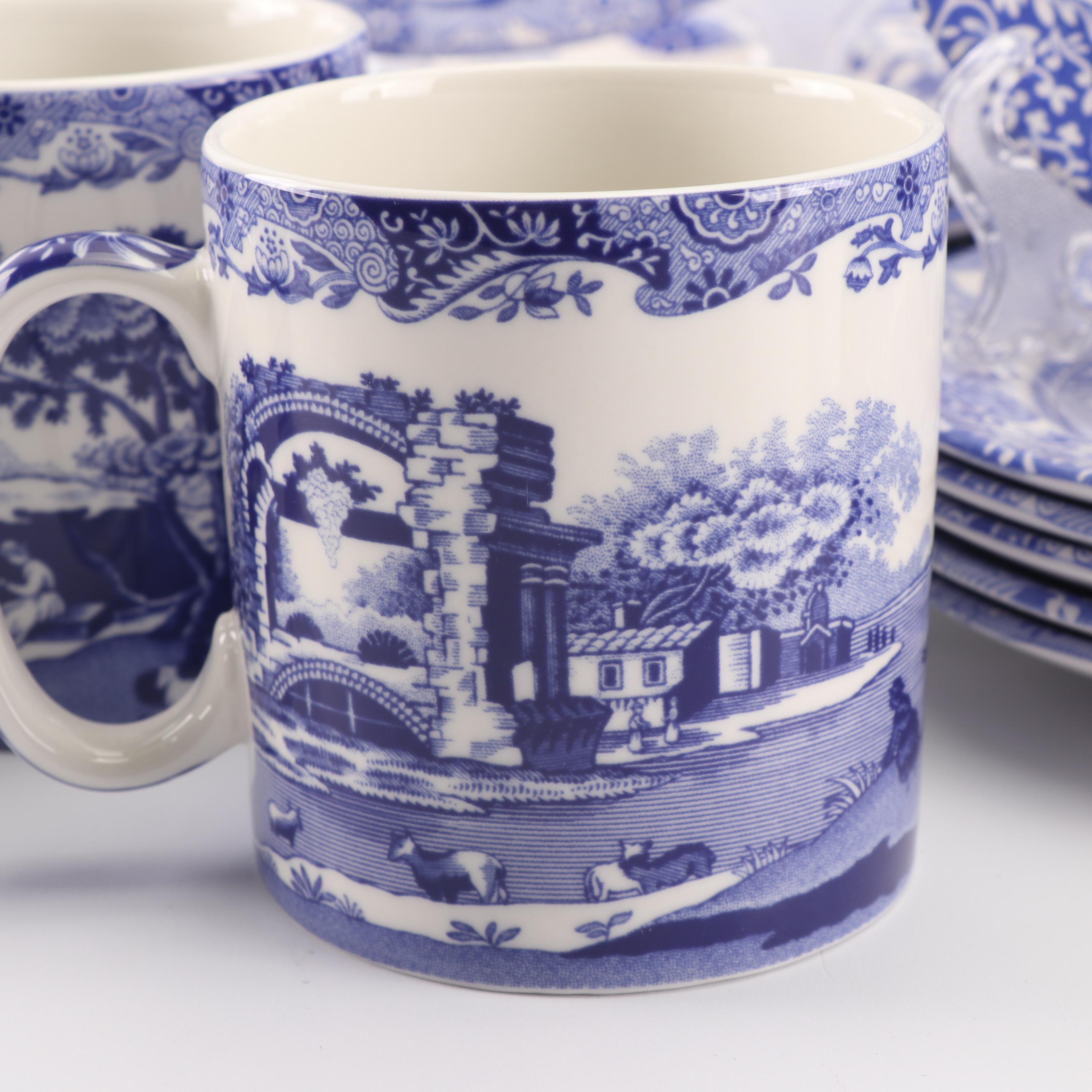 Spode "Blue Italian" Transfer-Printed Dinnerware