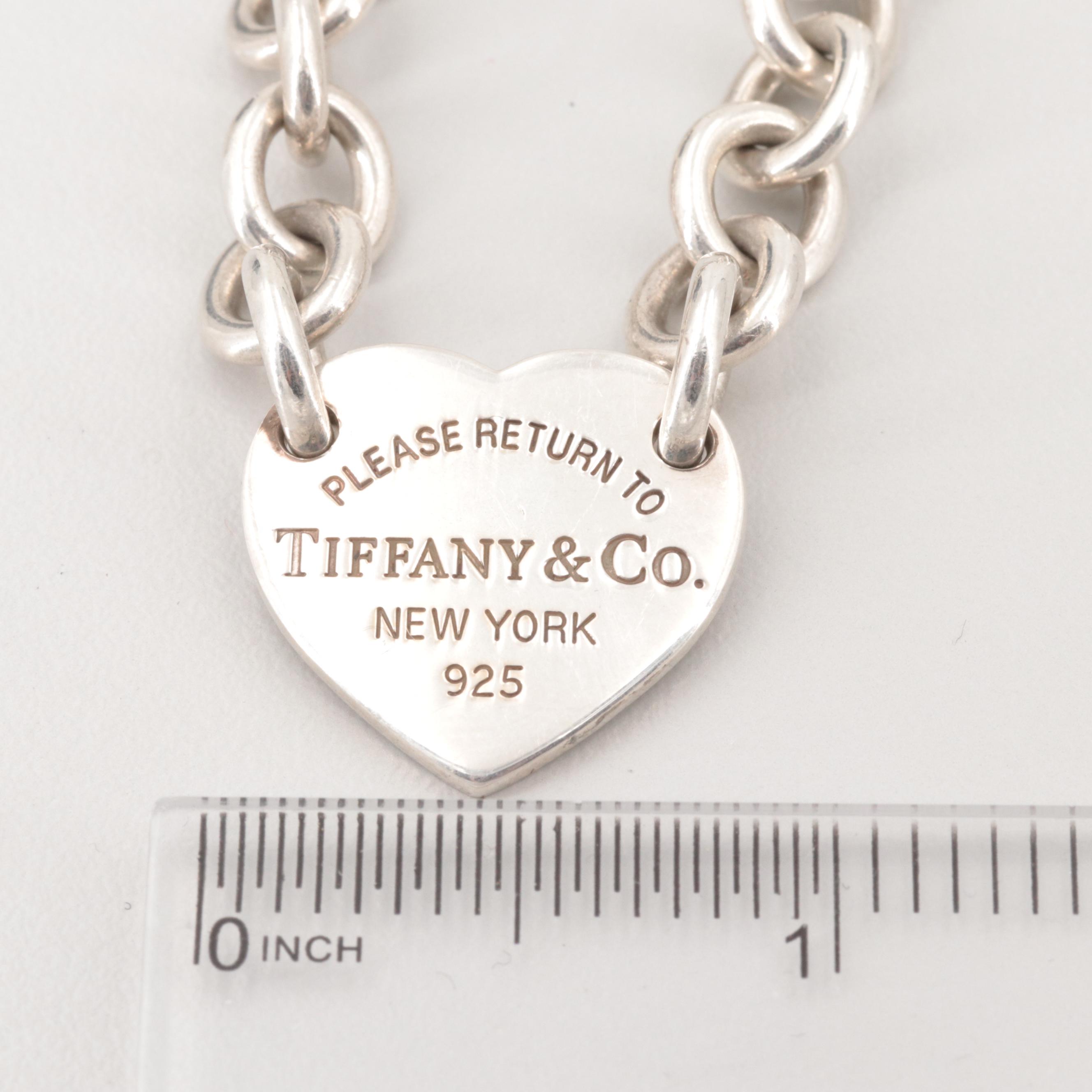 Tiffany & Co "Return to Tiffany" Sterling Silver Bracelet with Pouch