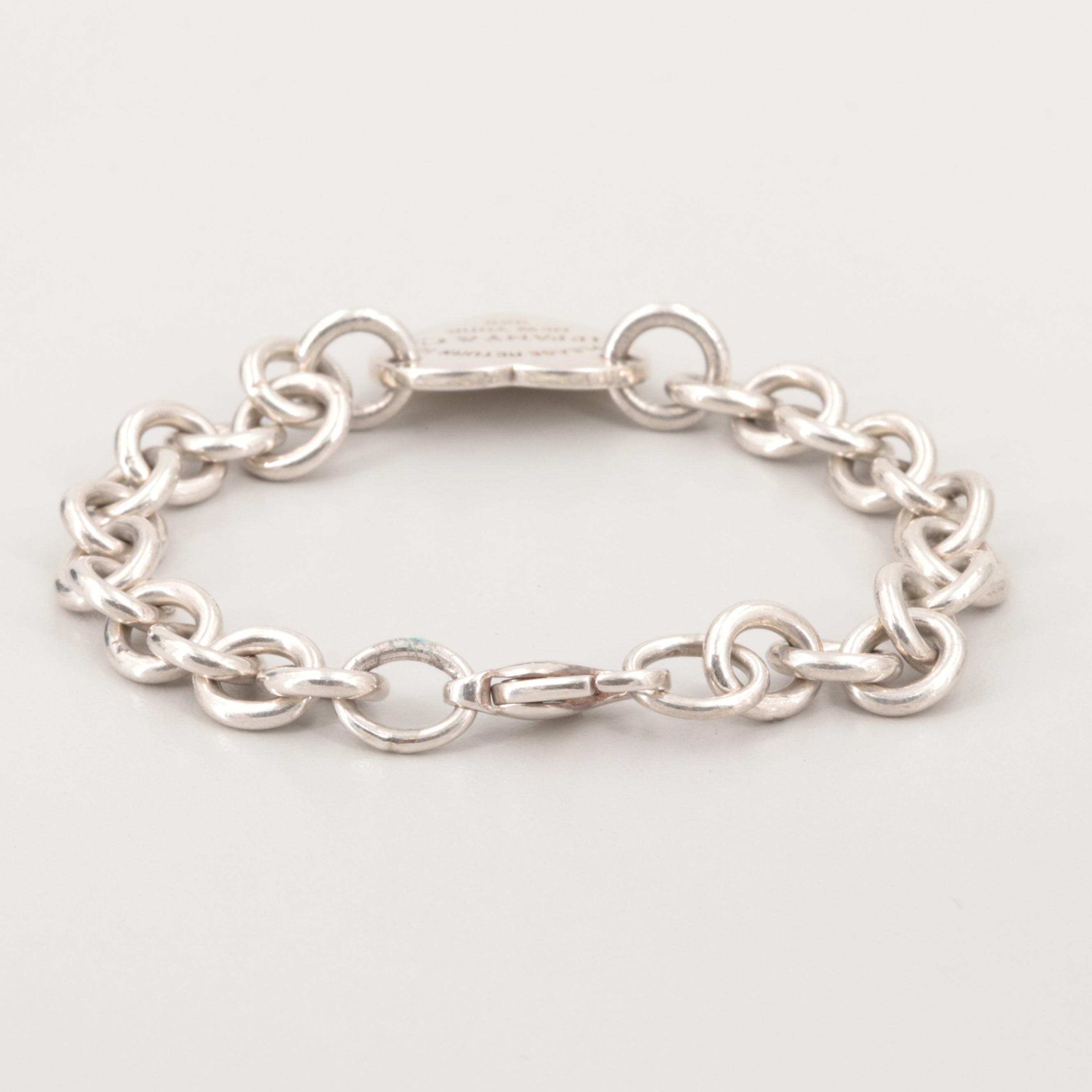 Tiffany & Co "Return to Tiffany" Sterling Silver Bracelet with Pouch