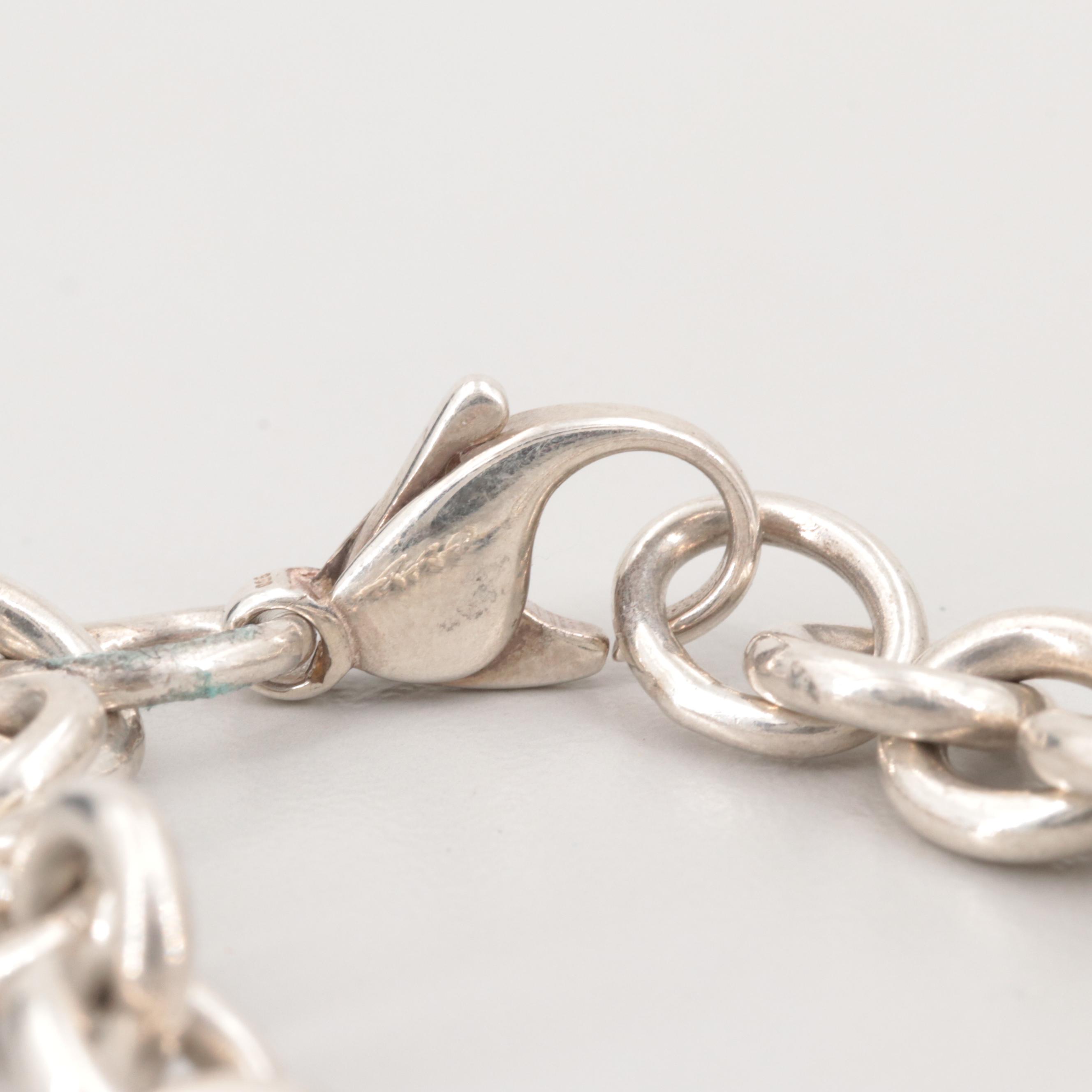 Tiffany & Co "Return to Tiffany" Sterling Silver Bracelet with Pouch