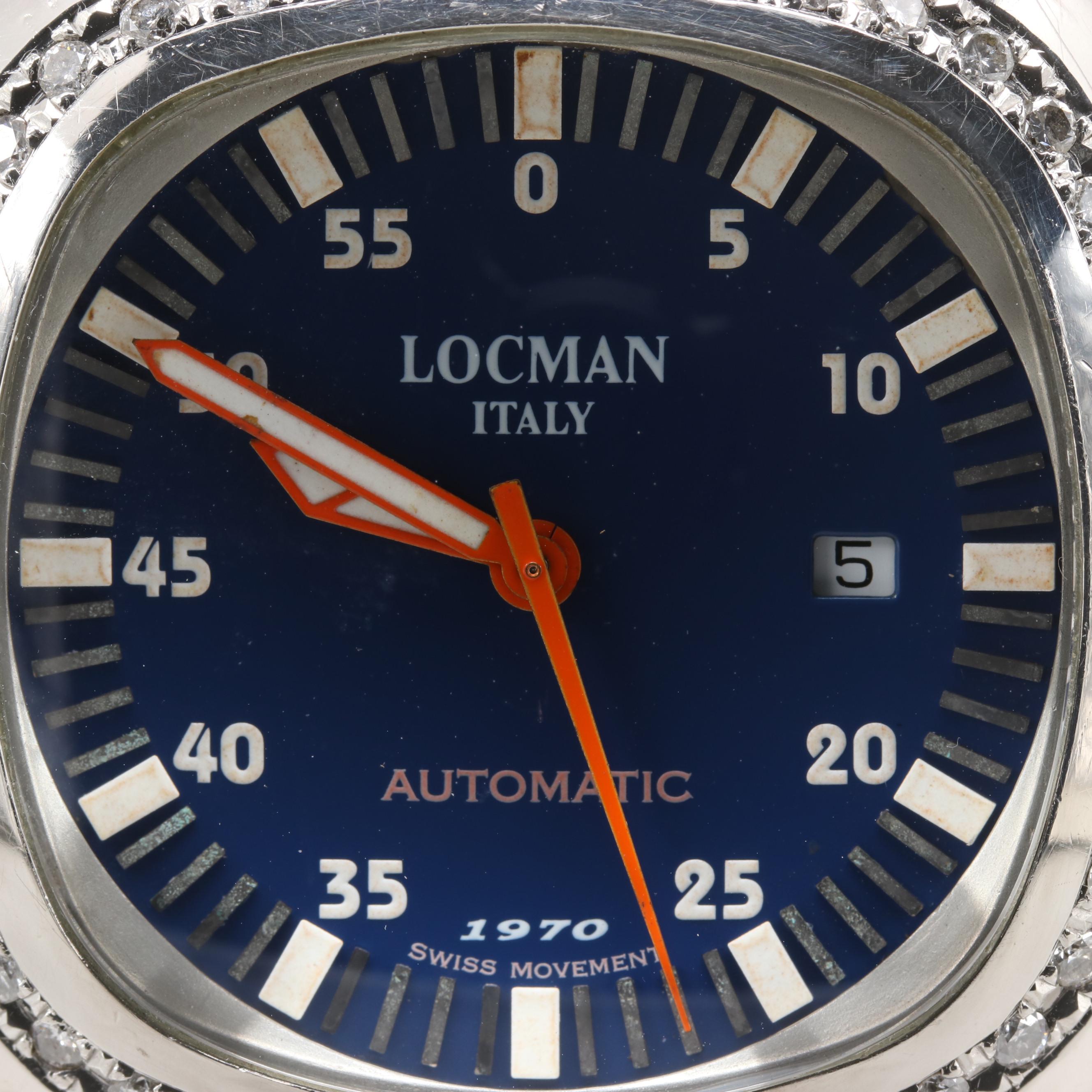 Locman 1970 Automatic Watch With Diamond Bezel