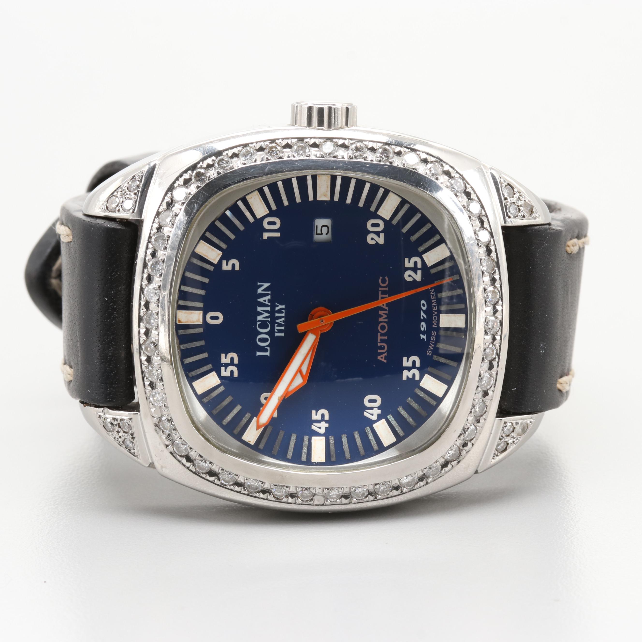 Locman 1970 Automatic Watch With Diamond Bezel