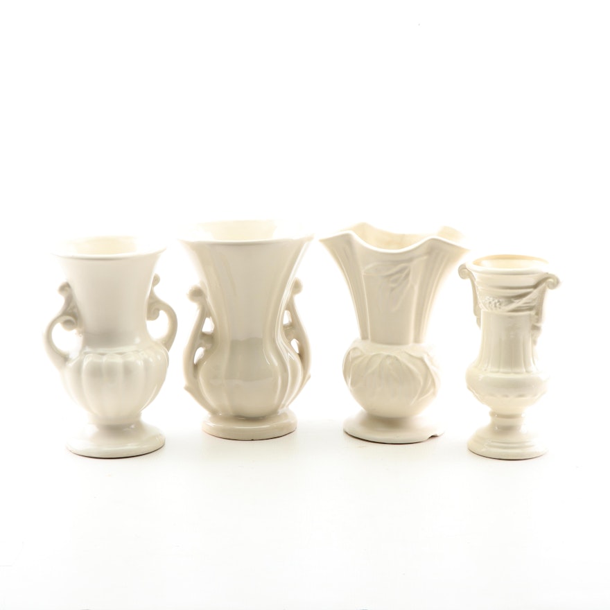 Ceramic Urn Vases Attributed to McCoy, Mid Century