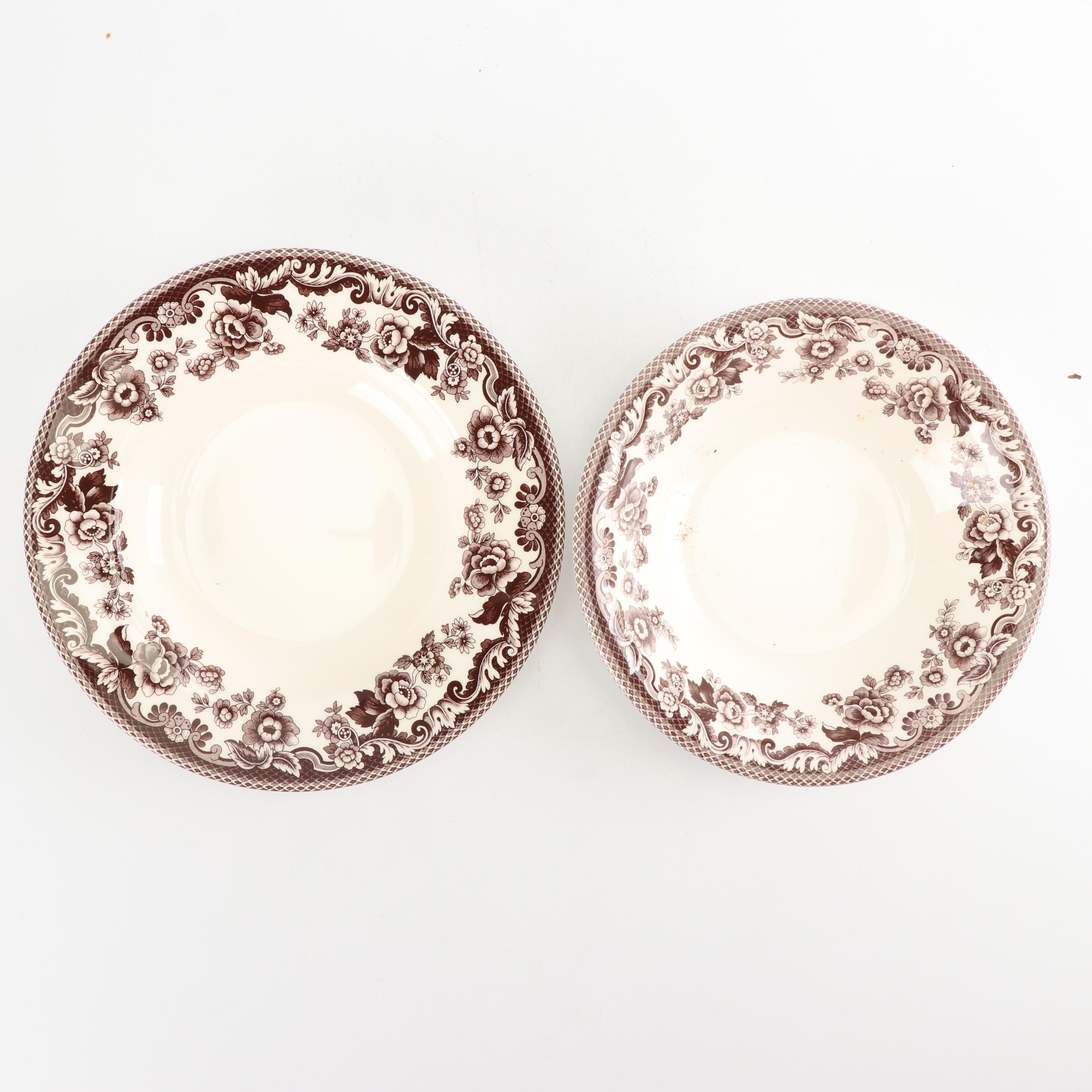 Spode "Delamere Brown" Transfer-Printed Dinnerware