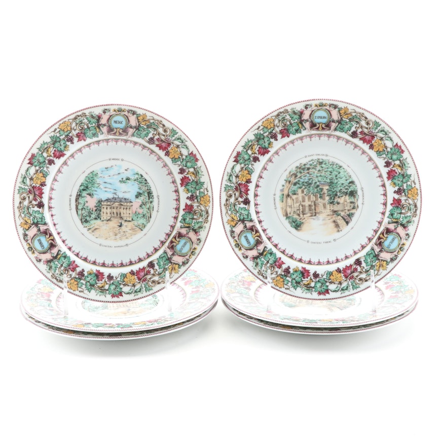 Philippe Deshoulieres Limoges Porcelain Dessert Plates