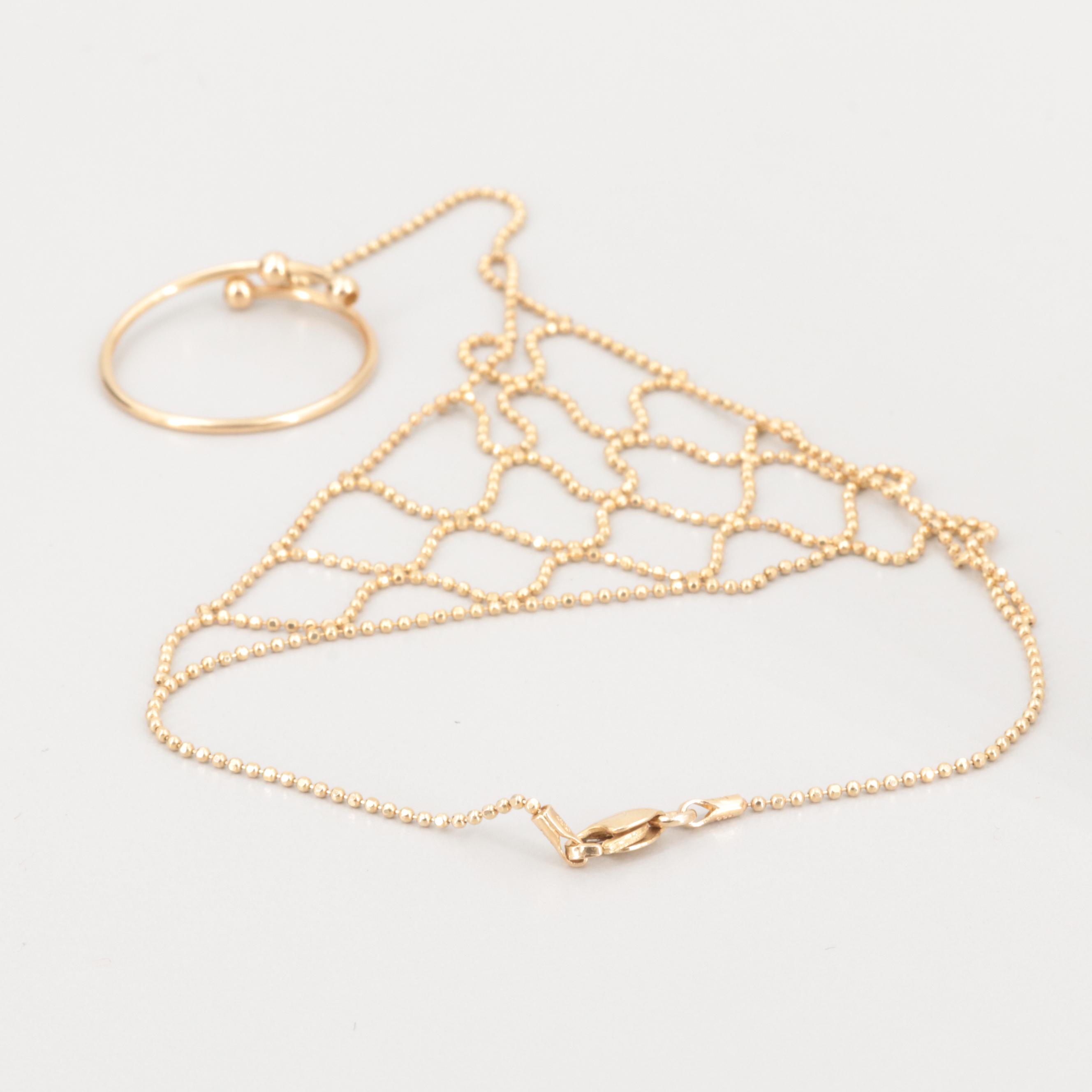 14K Yellow Gold Slave Bracelet