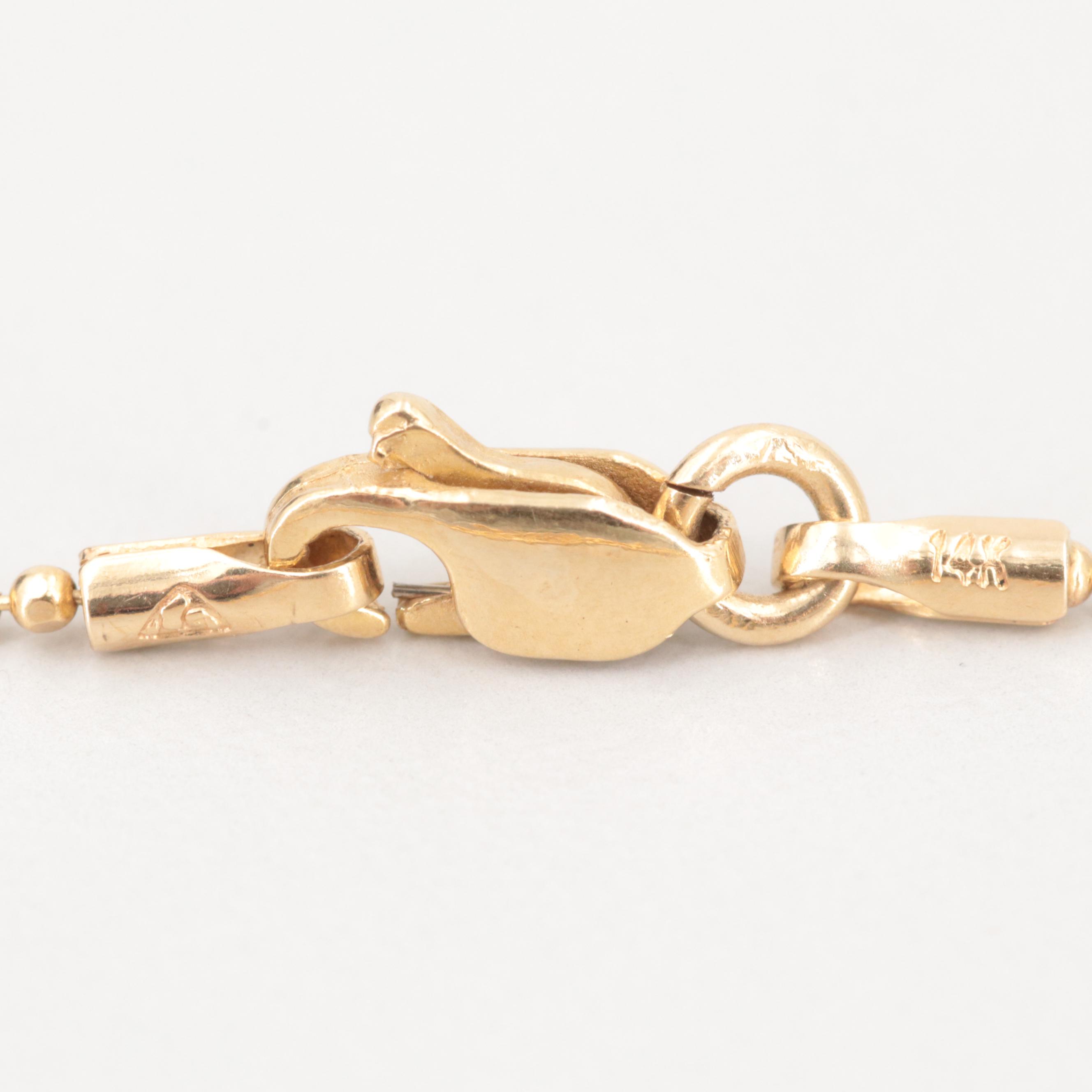 14K Yellow Gold Slave Bracelet