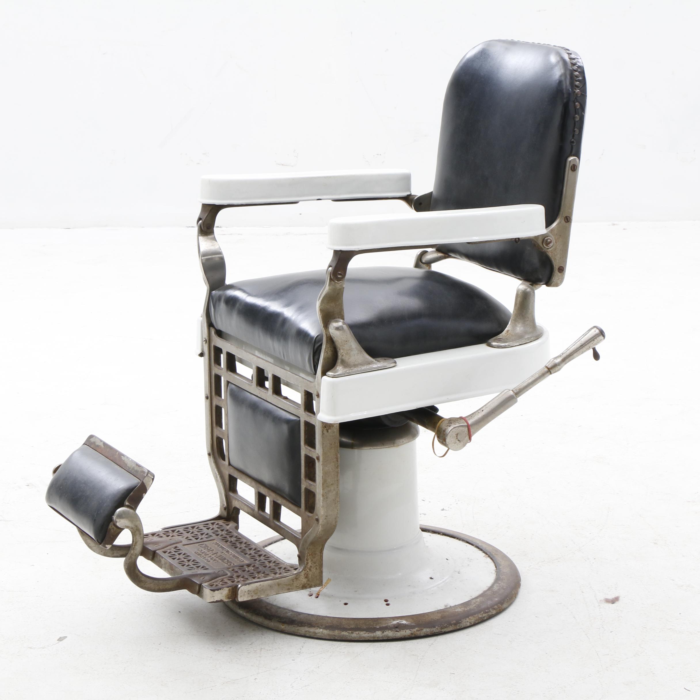 Theo A. Kochs Barber's Chair, 20th Century