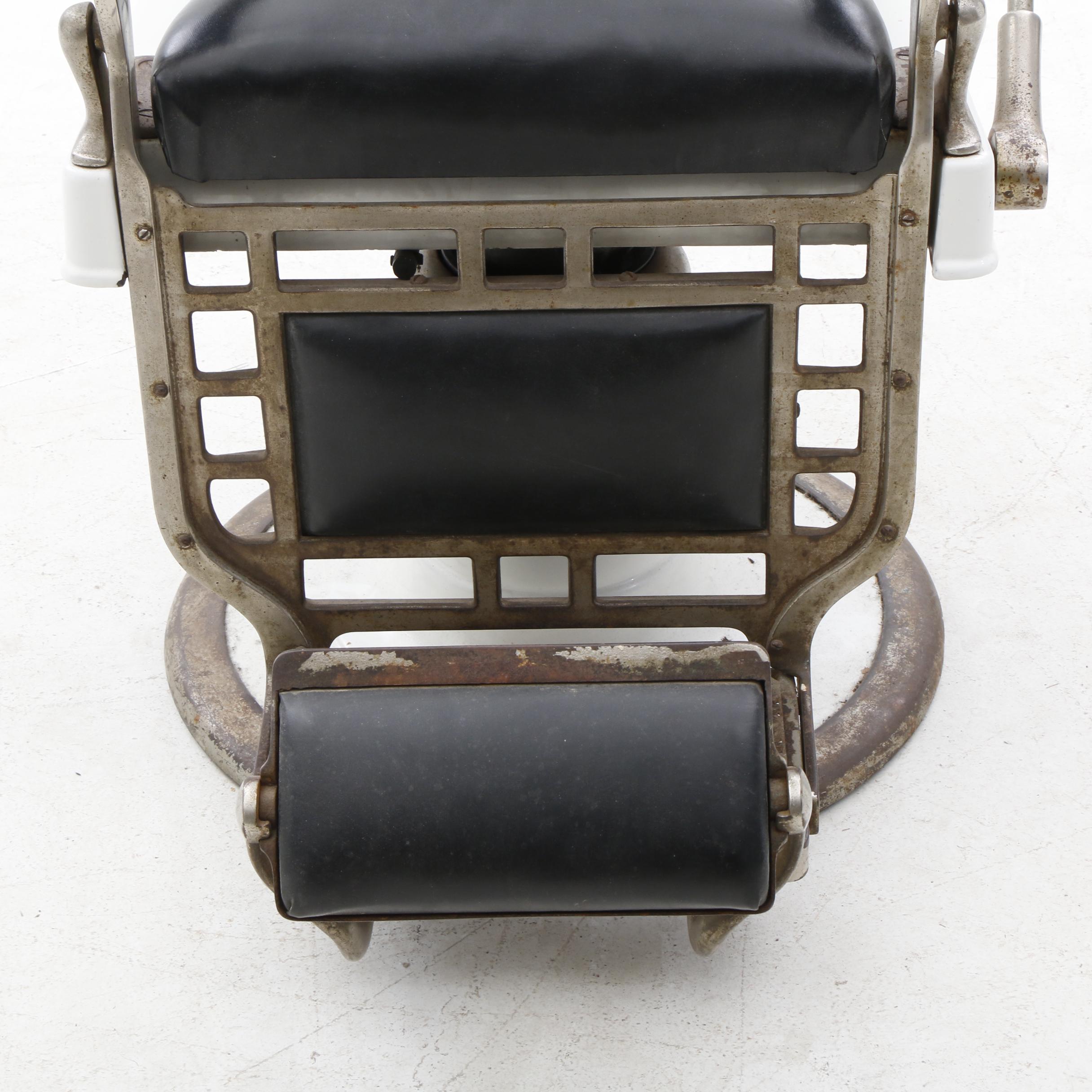 Theo A. Kochs Barber's Chair, 20th Century