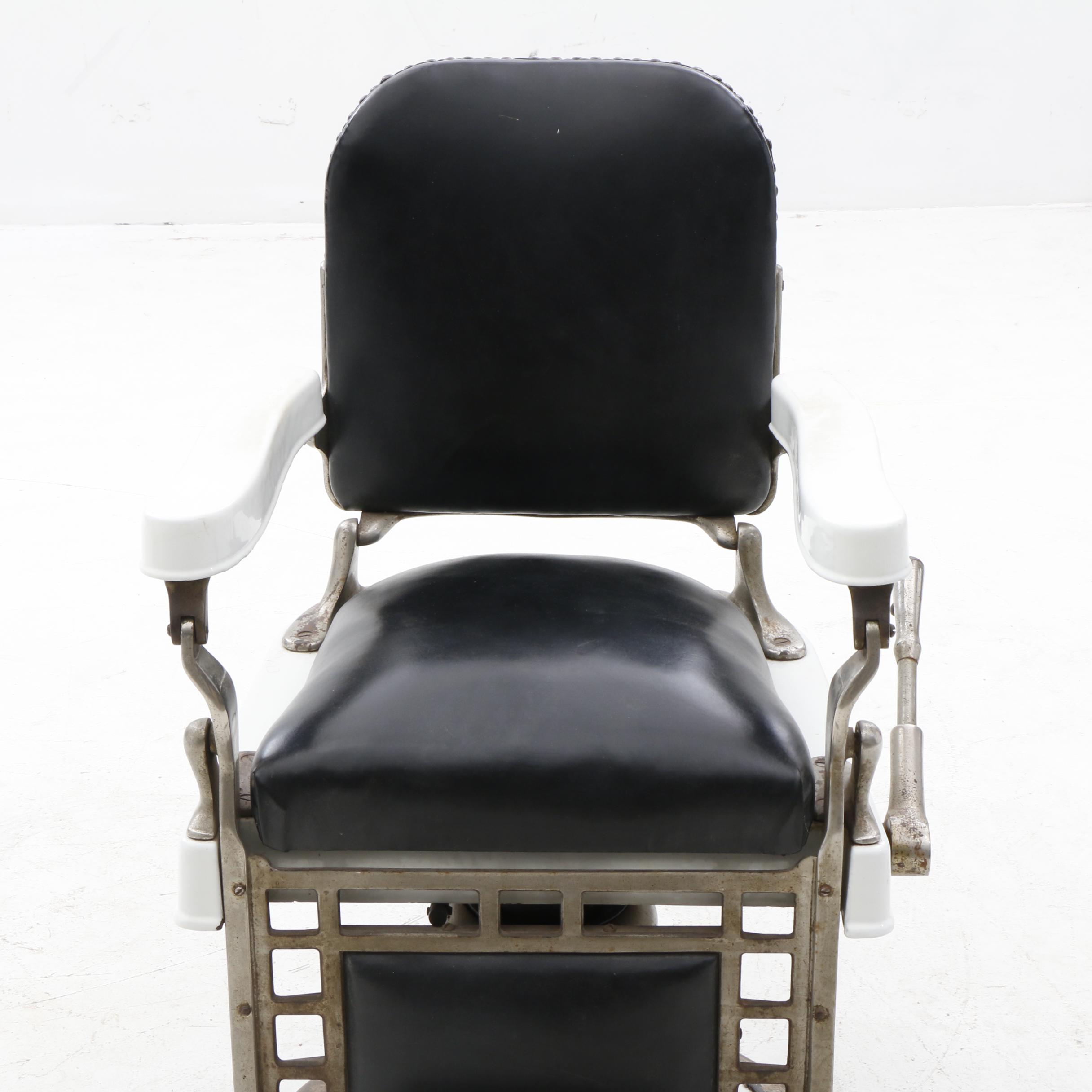 Theo A. Kochs Barber's Chair, 20th Century