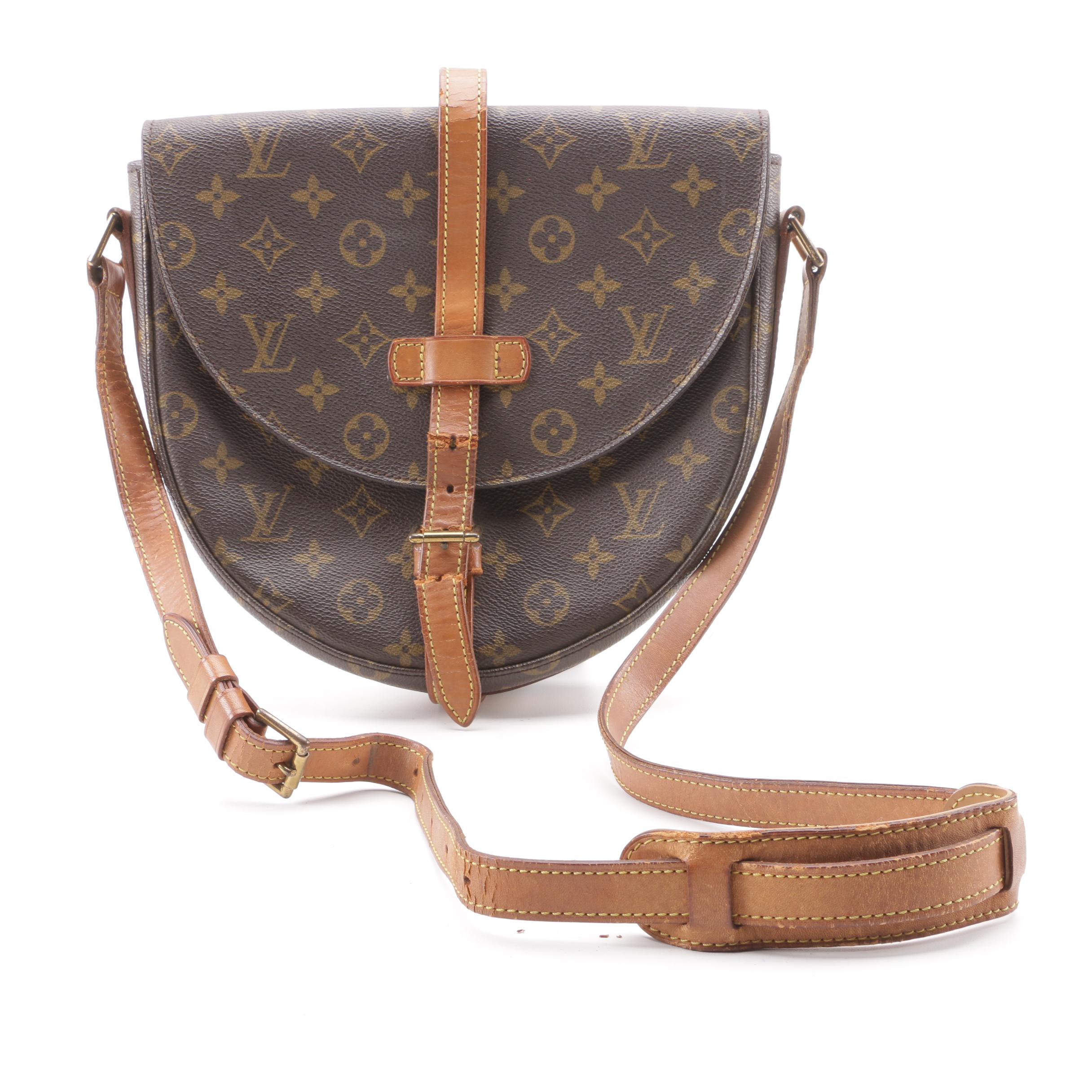 1988 Vintage Louis Vuitton Paris Monogram Canvas Chantilly MM Crossbody Bag
