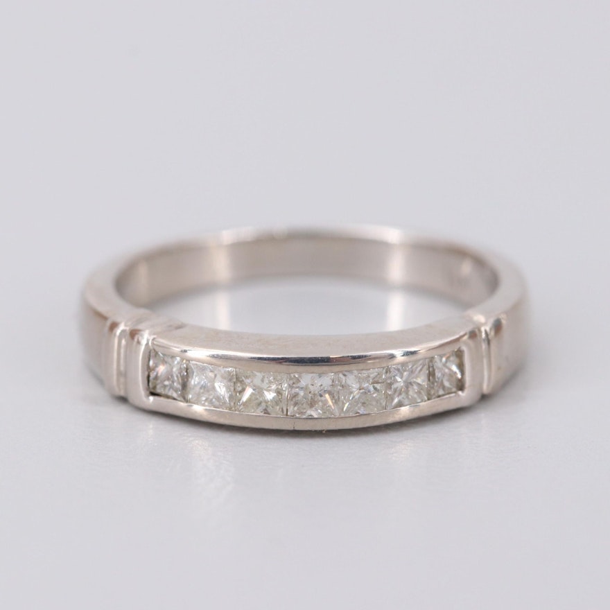 14K White Gold Diamond Ring