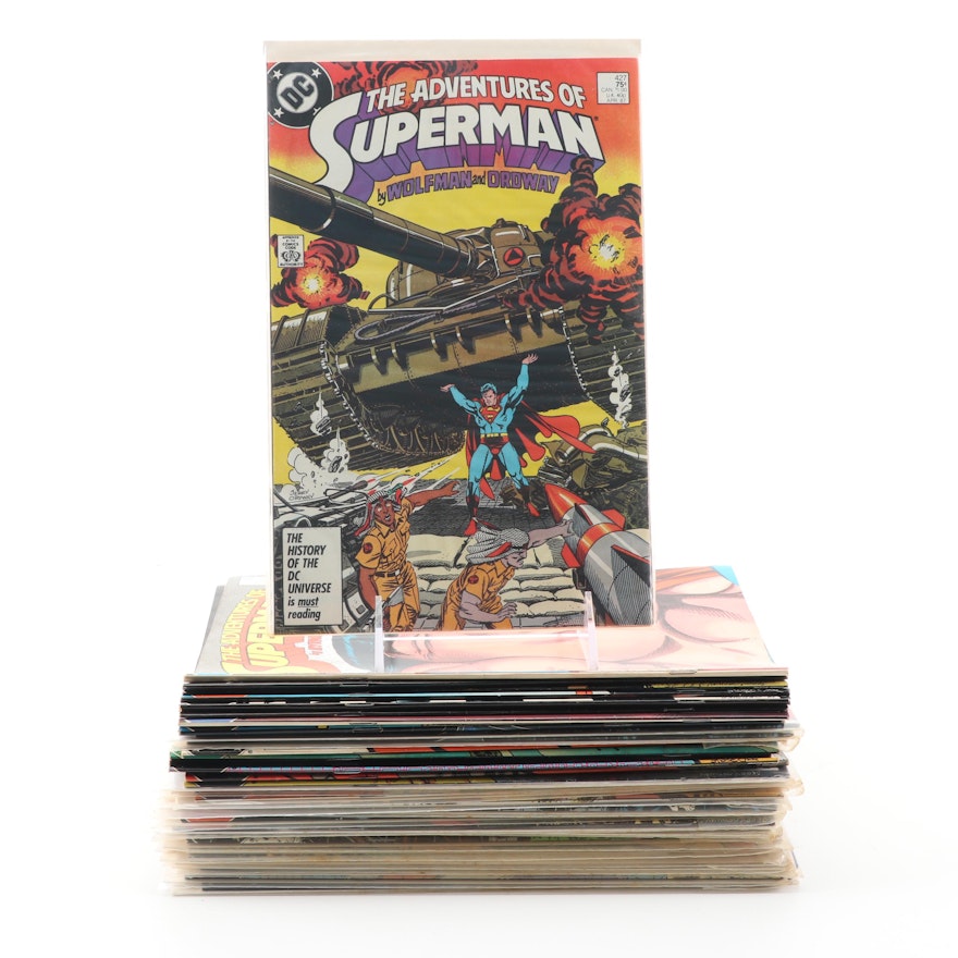 Modern Age DC "Superman" Comics Featuring "The Adventures of Superman"