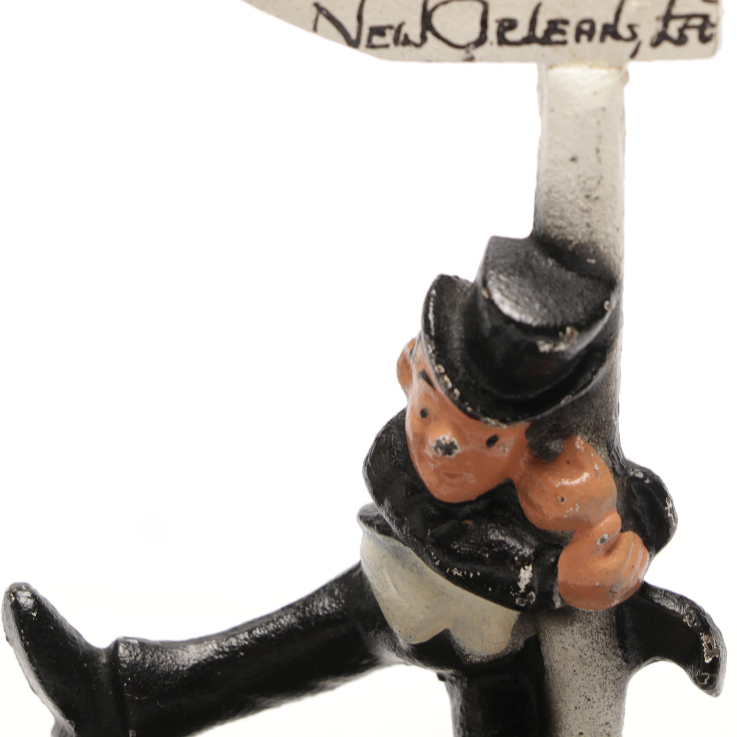 John Wright Cast Iron Commemorative Figurines and Ash Receivers