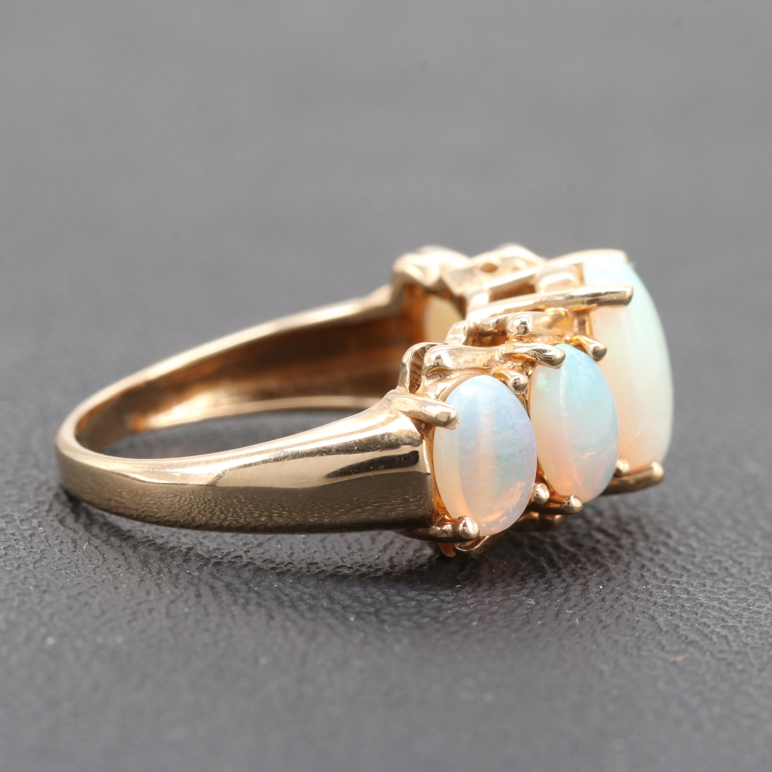 10K Yellow Gold Opal Ring