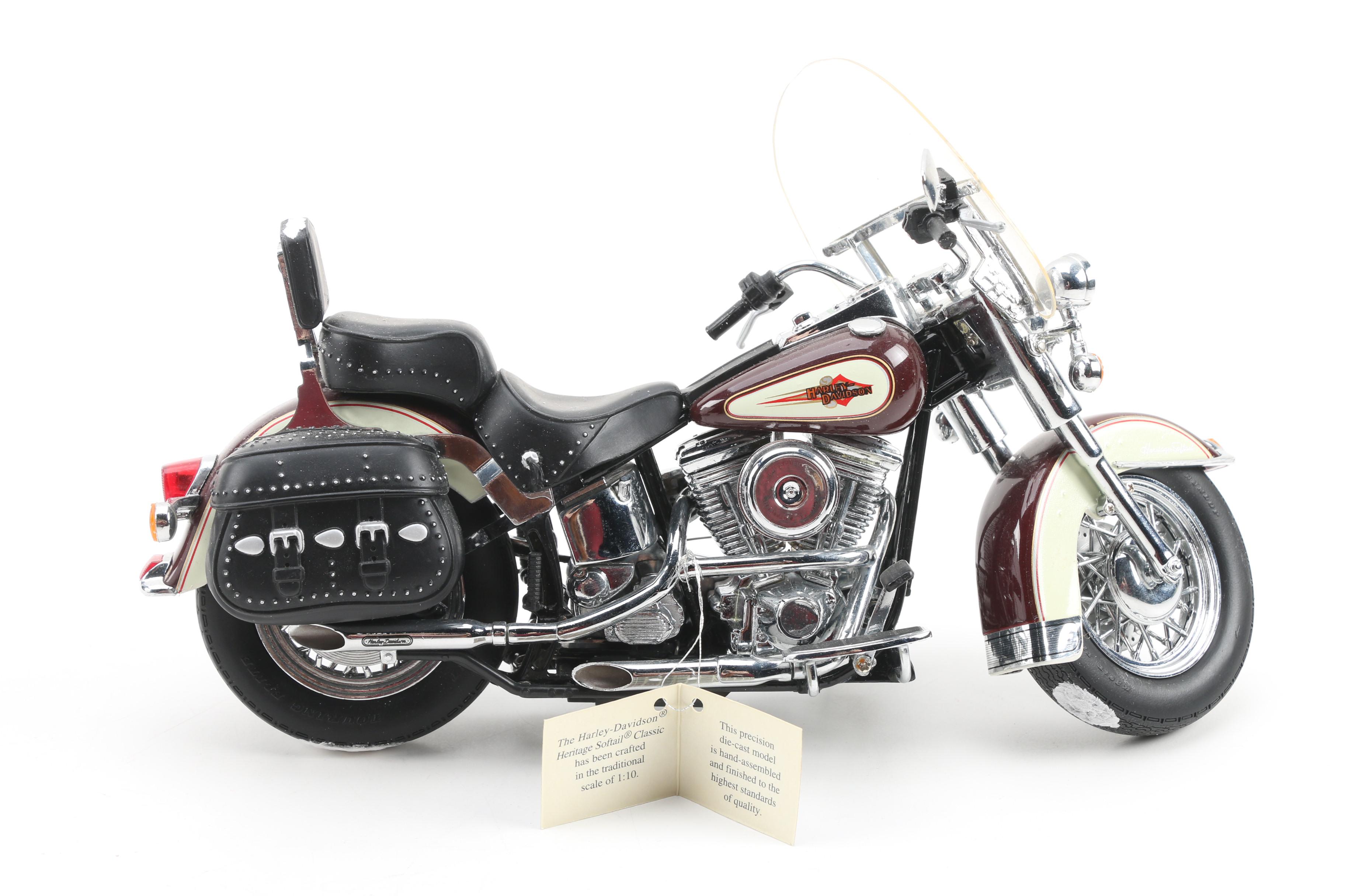 Franklin Mint Harley-Davidson 1:10 Die-Cast Motorcycle Replicas