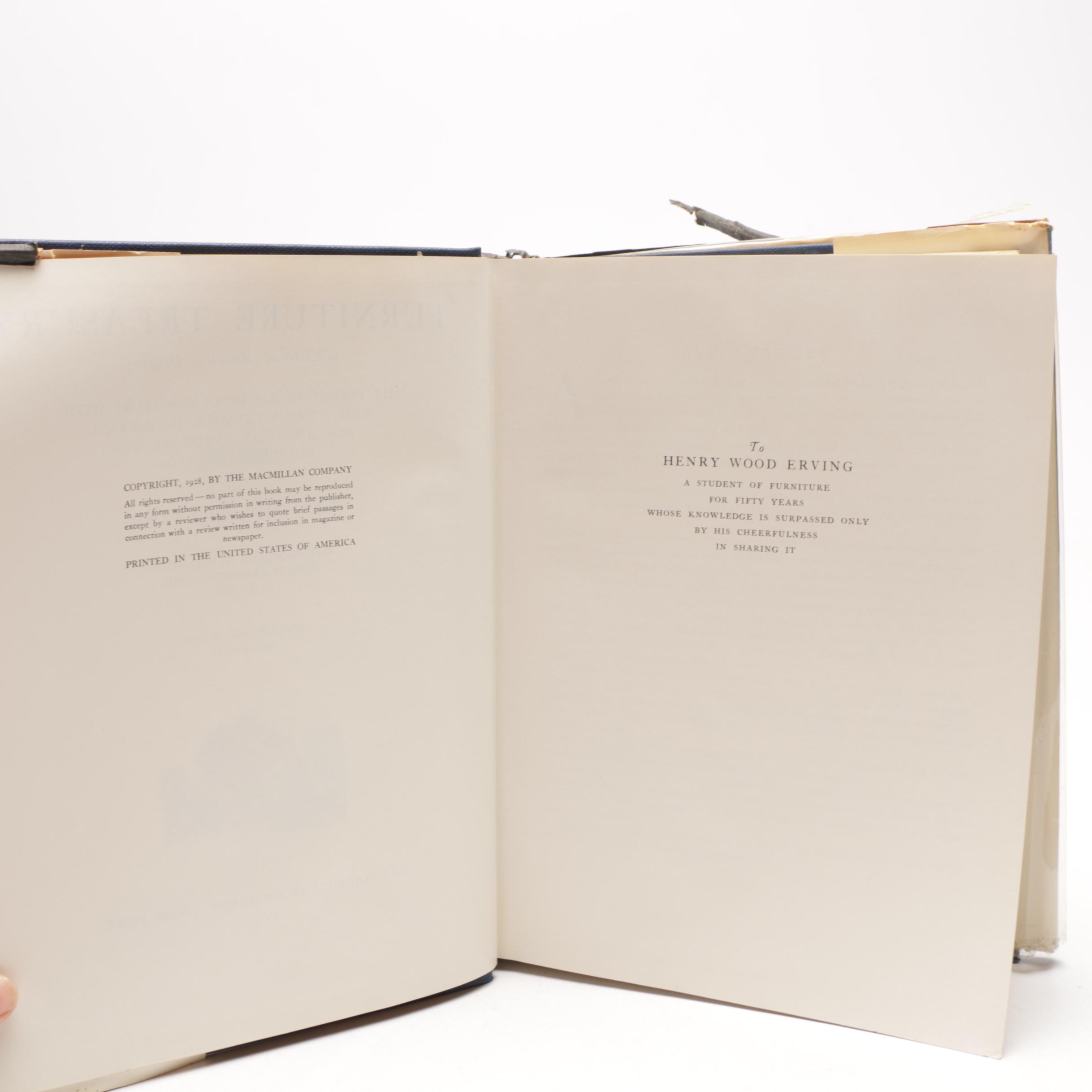 Antique to Vintage  Books on Furniture including First Edition