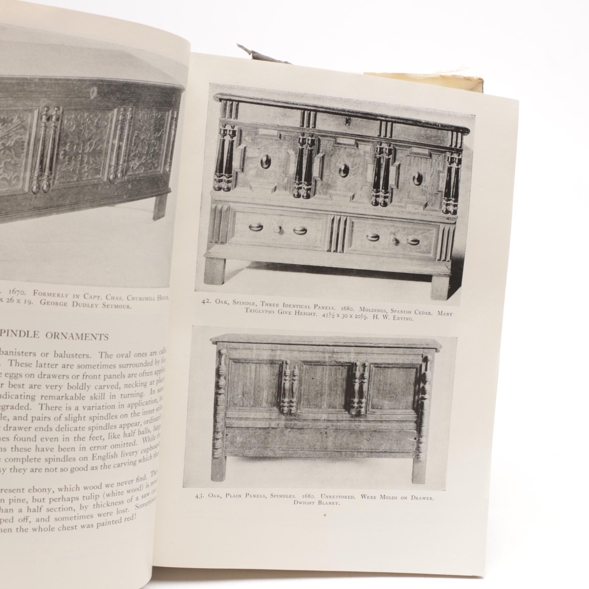 Antique to Vintage  Books on Furniture including First Edition