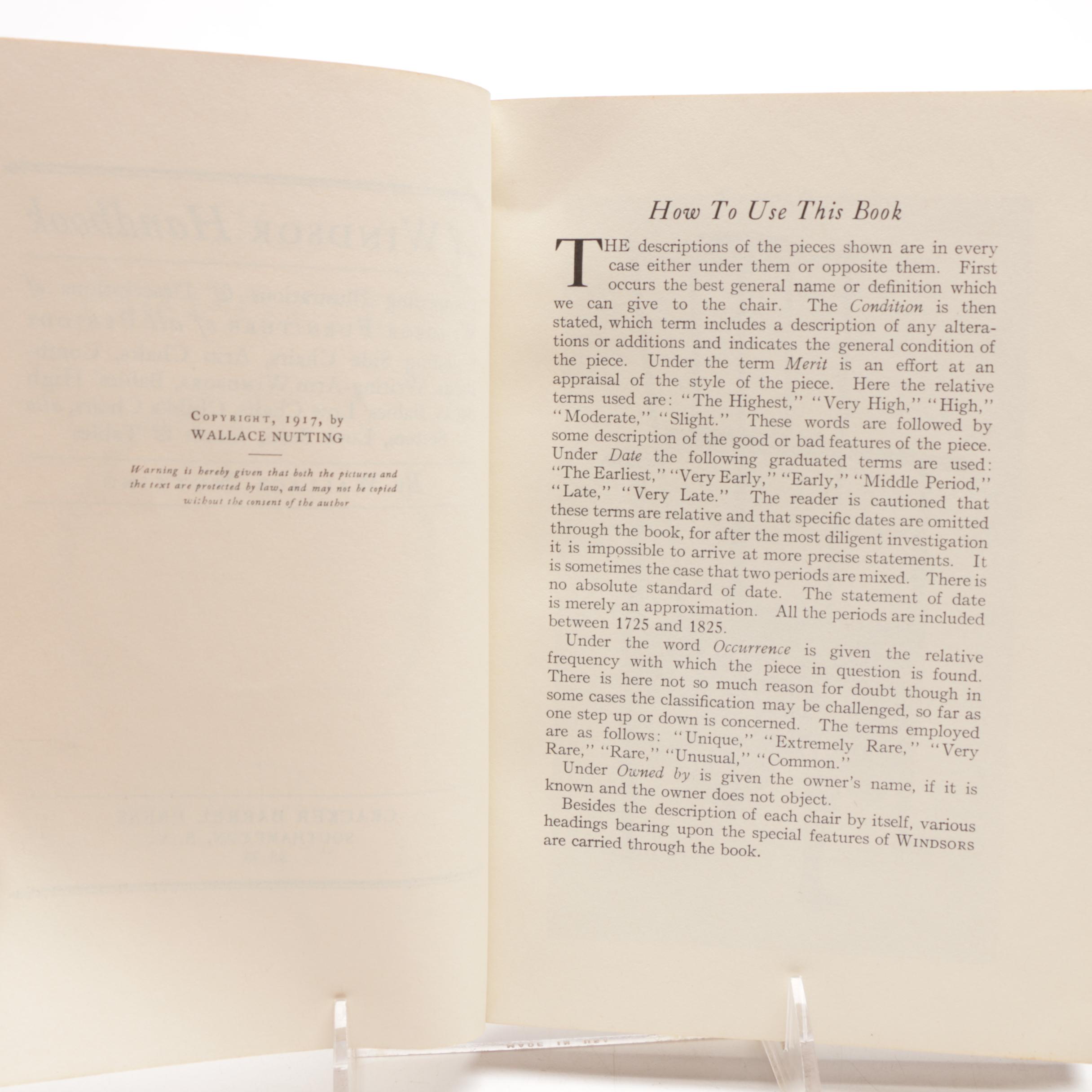 Antique to Vintage  Books on Furniture including First Edition