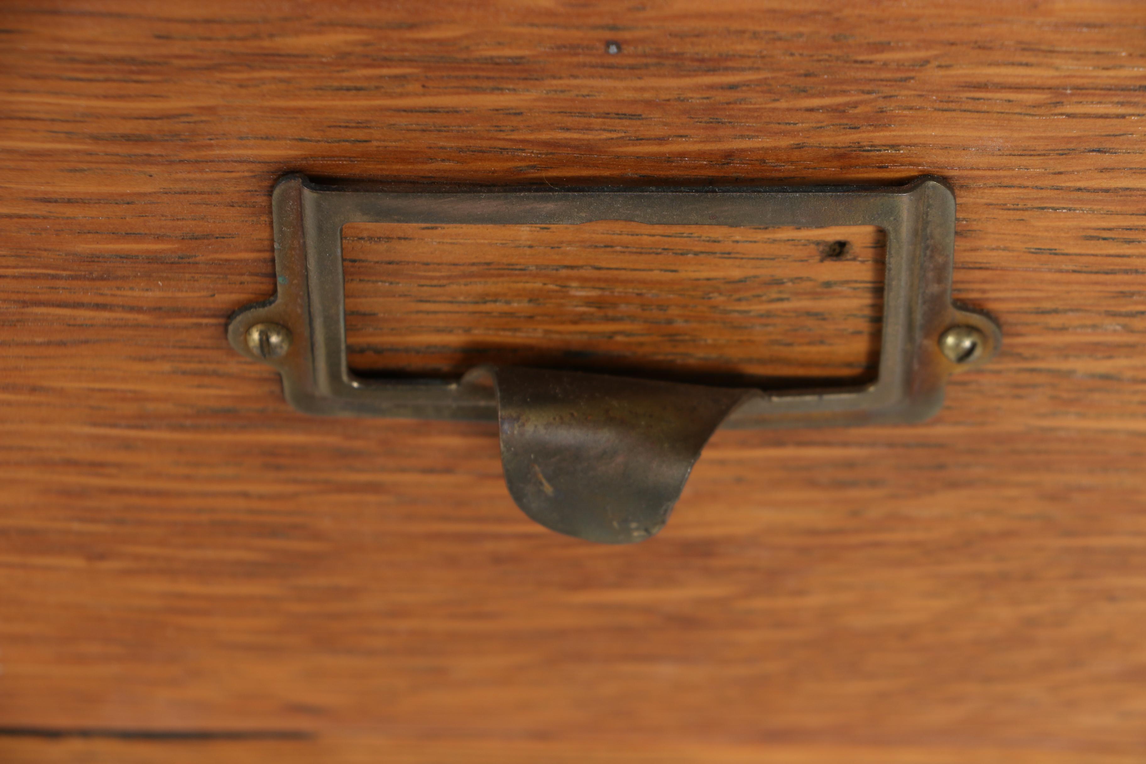 Oak Rolling Library Card Catalog by Yawman and Erbe Mfg. Co., Early 20th Century